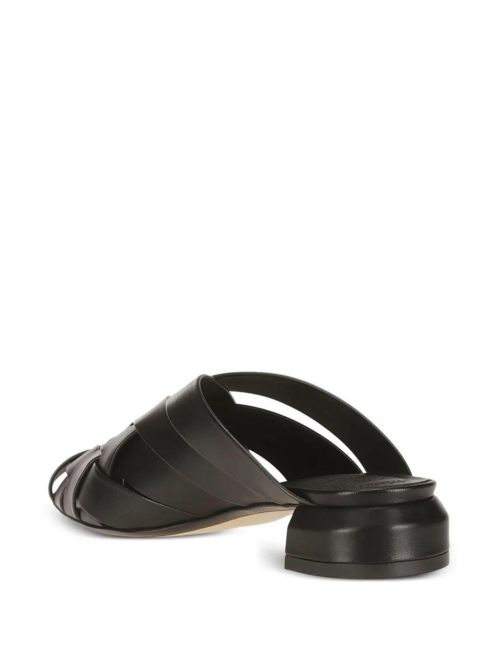 OFFICINE CREATIVE Sage 105 Leather Mules In Black Product Image