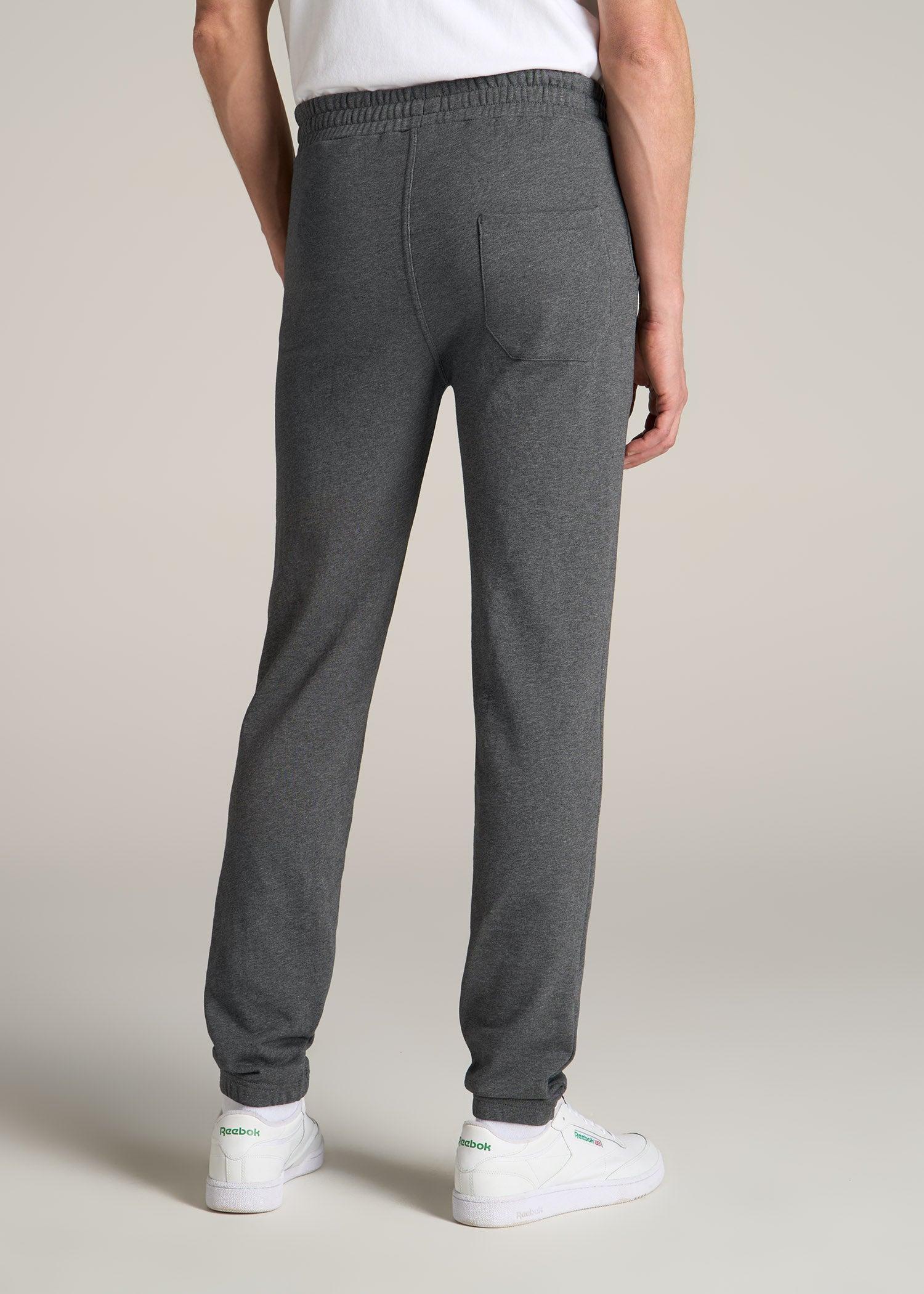 Wearever French Terry Sweatpants for Tall Men in Charcoal Mix Product Image
