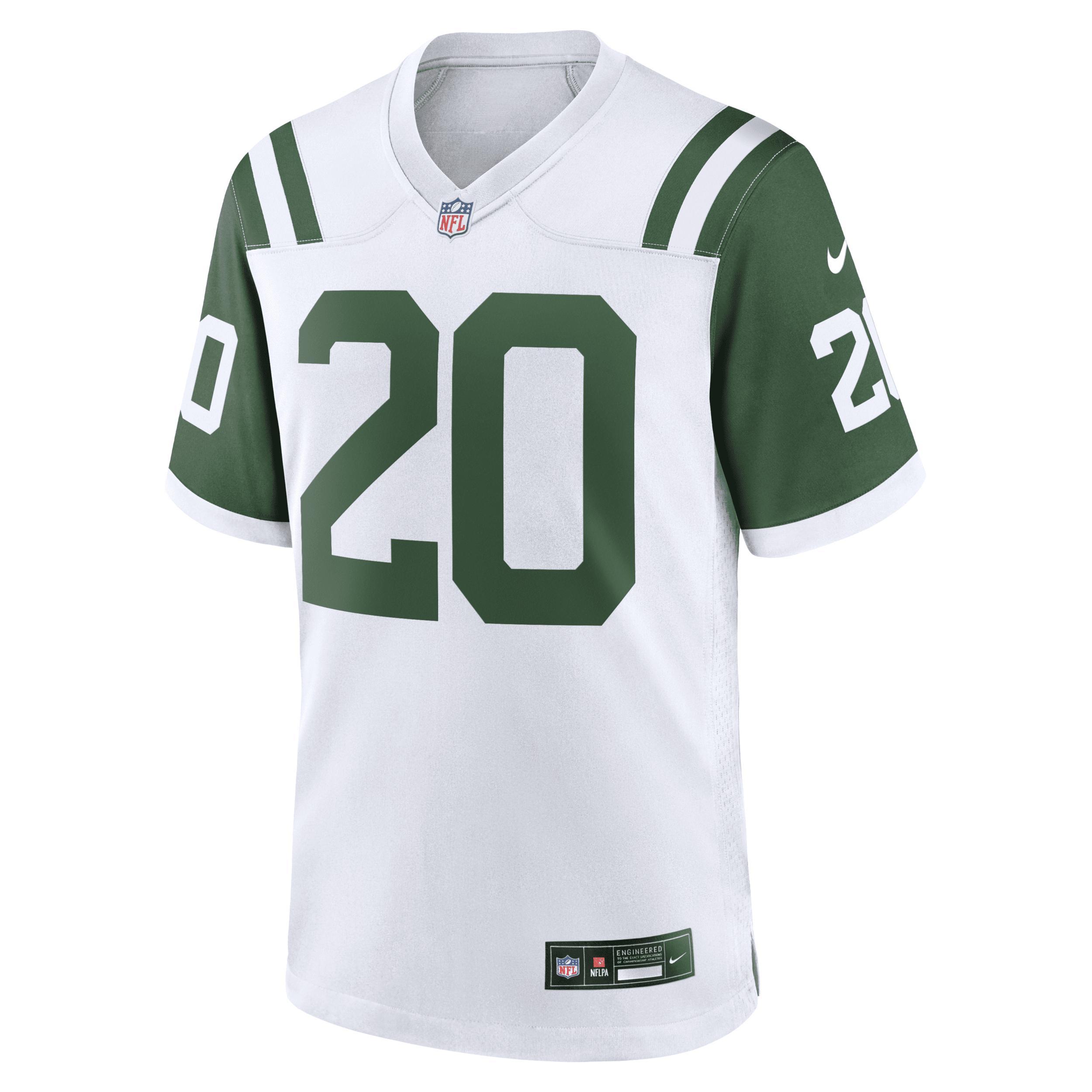 Men's Nike Breece Hall White New York Jets Classic Alternate Game Jersey, Size: 3XL Product Image