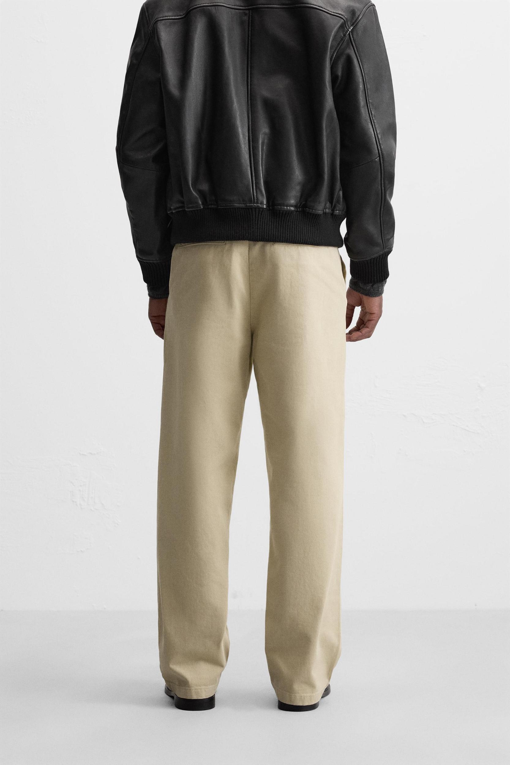 STRAIGHT FIT BELTED PANTS Product Image