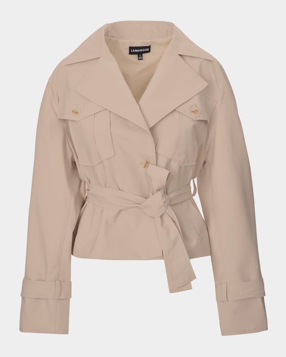 Quinn Cropped Trench Jacket Product Image
