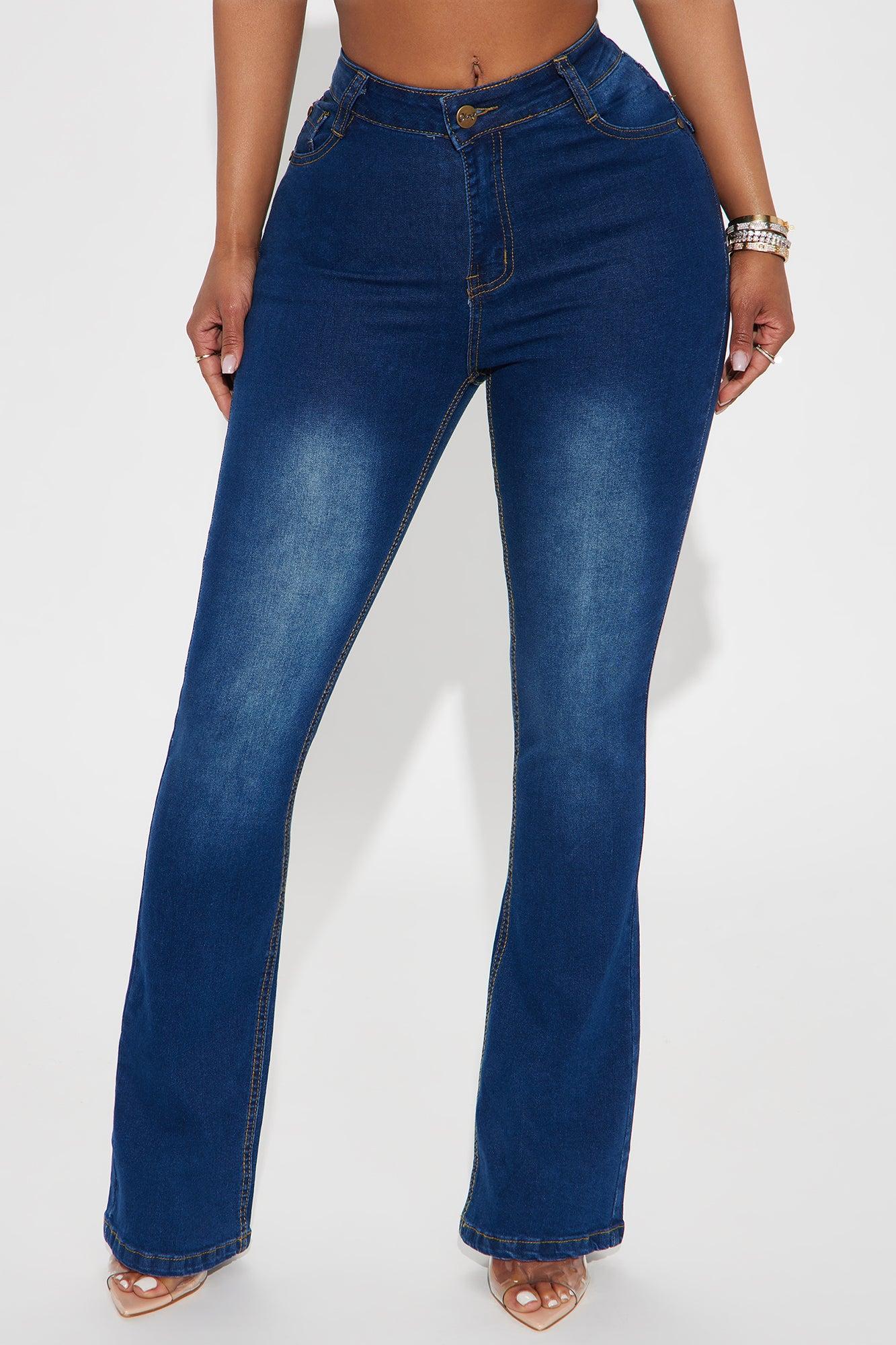 Philly Flap Pocket Stretch Bootcut Jeans - Medium Wash Product Image