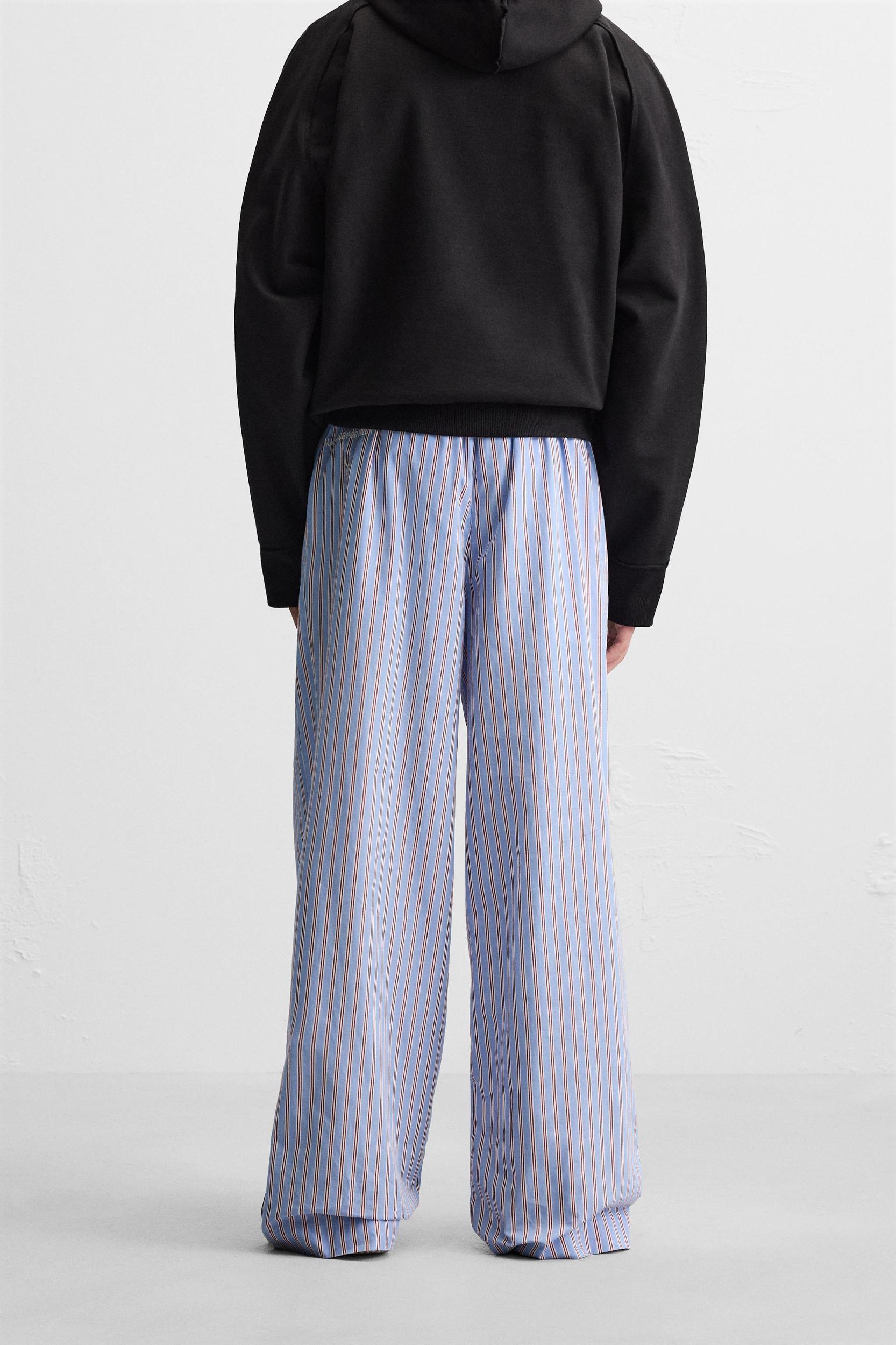 LIMITED EDITION STRIPED POPLIN PANTS Product Image