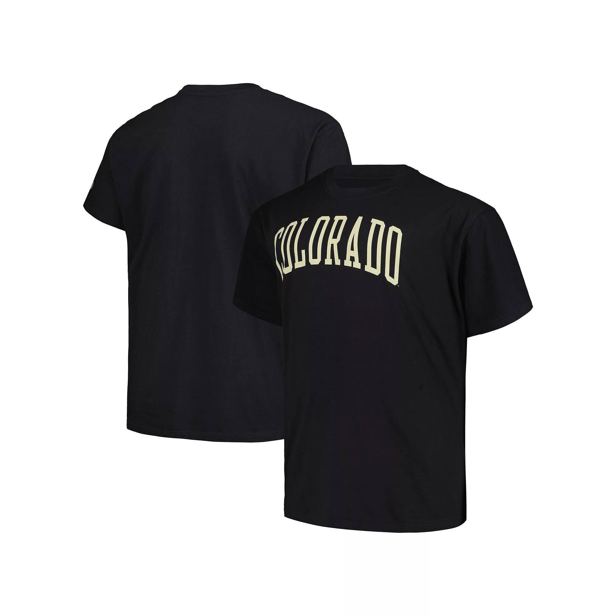 Men's Profile  Black Colorado Buffaloes Big & Tall Wordmark T-Shirt, Size: 2XB Product Image