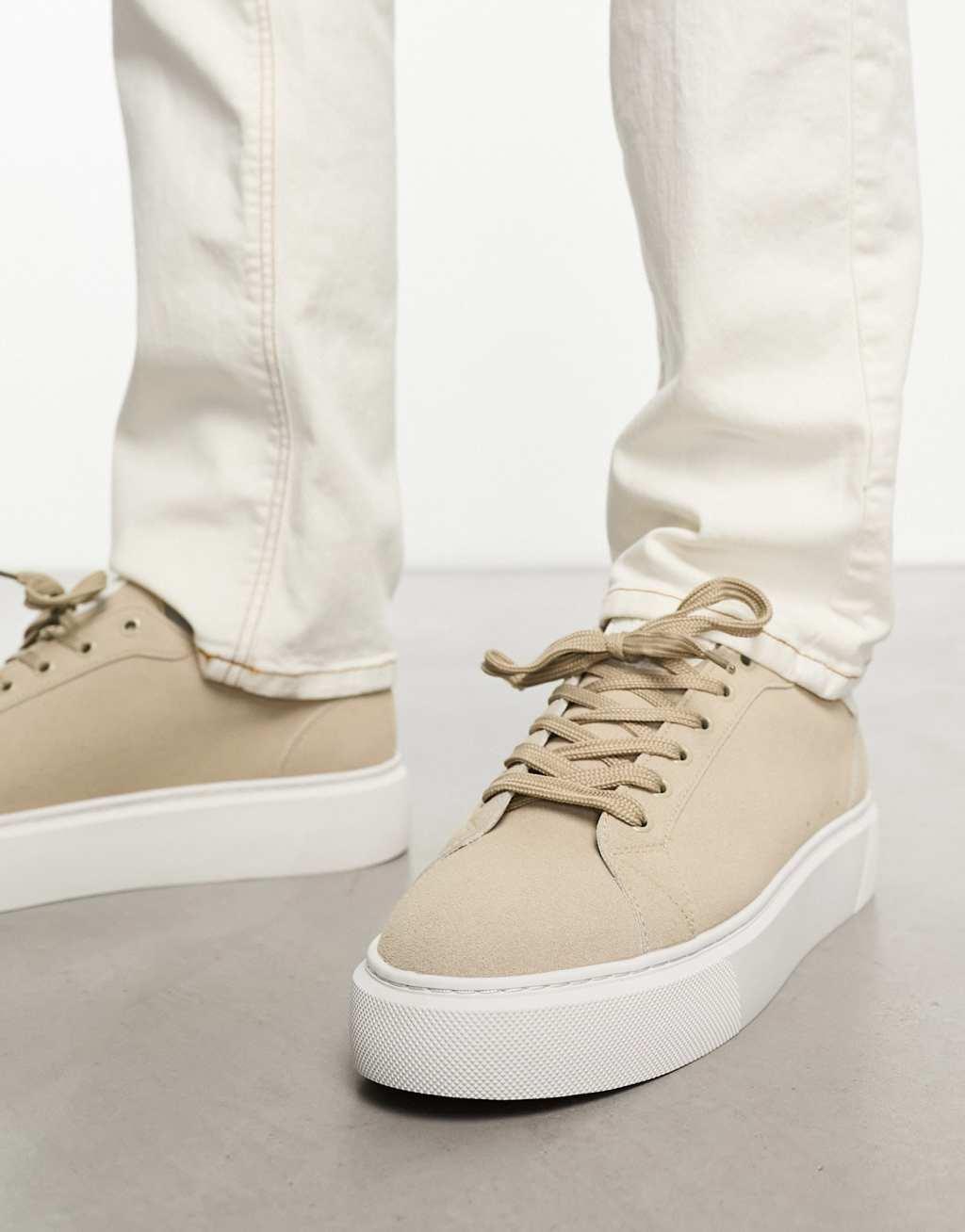 ASOS DESIGN chunky lace-up sneakers Product Image