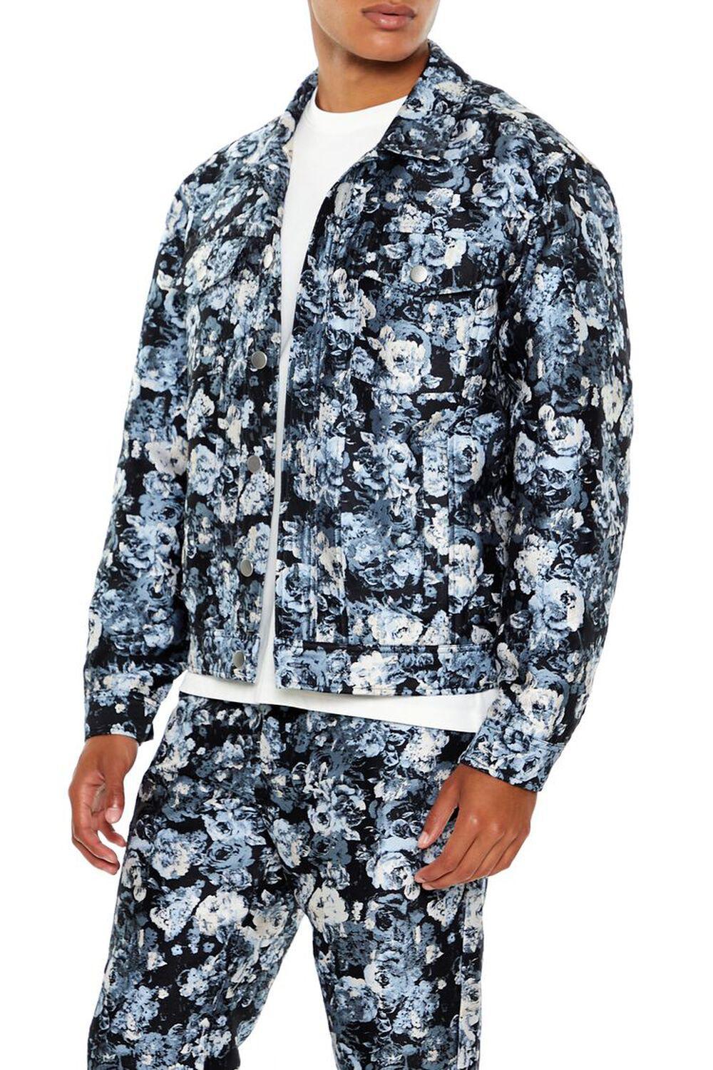 Floral Jacquard Trucker Jacket | Forever 21 Product Image
