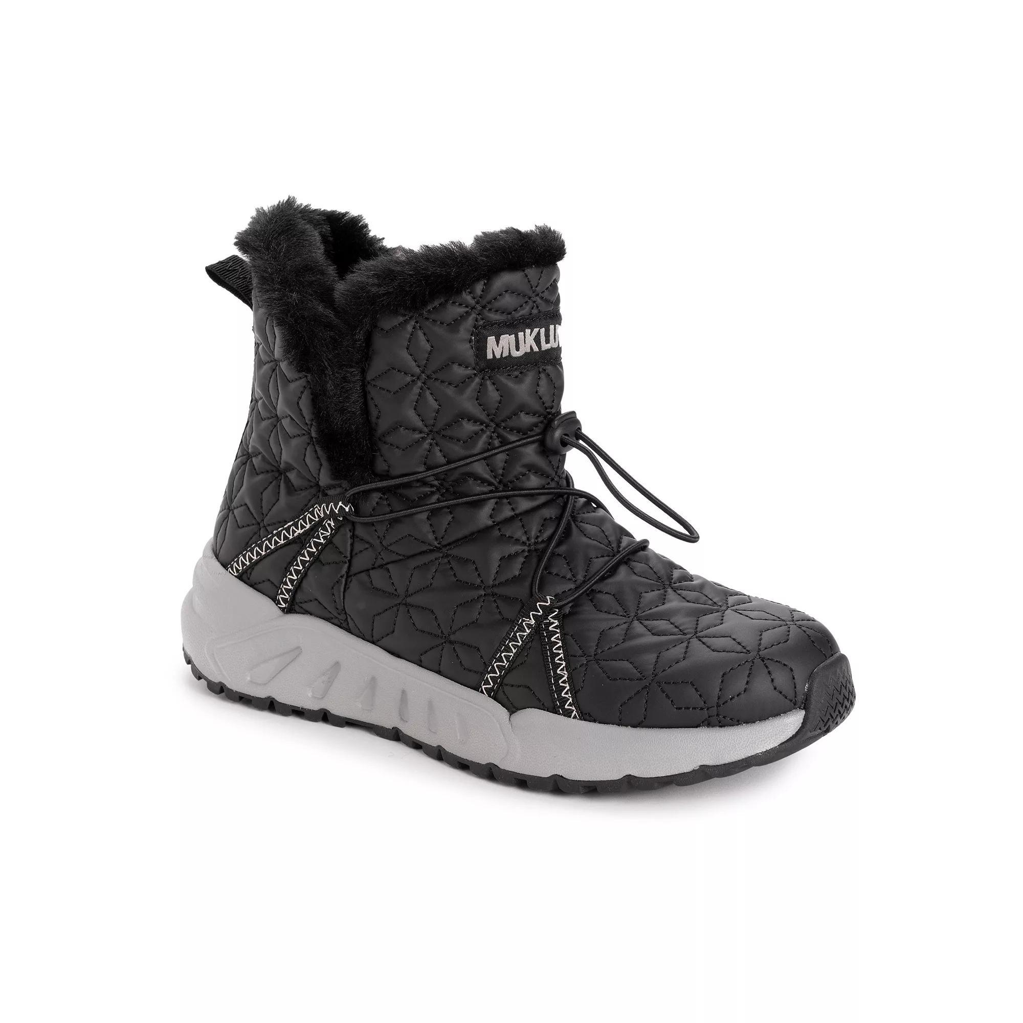 MUK LUKS Jasmine Jade Womens Winter Boots Black Blue Product Image