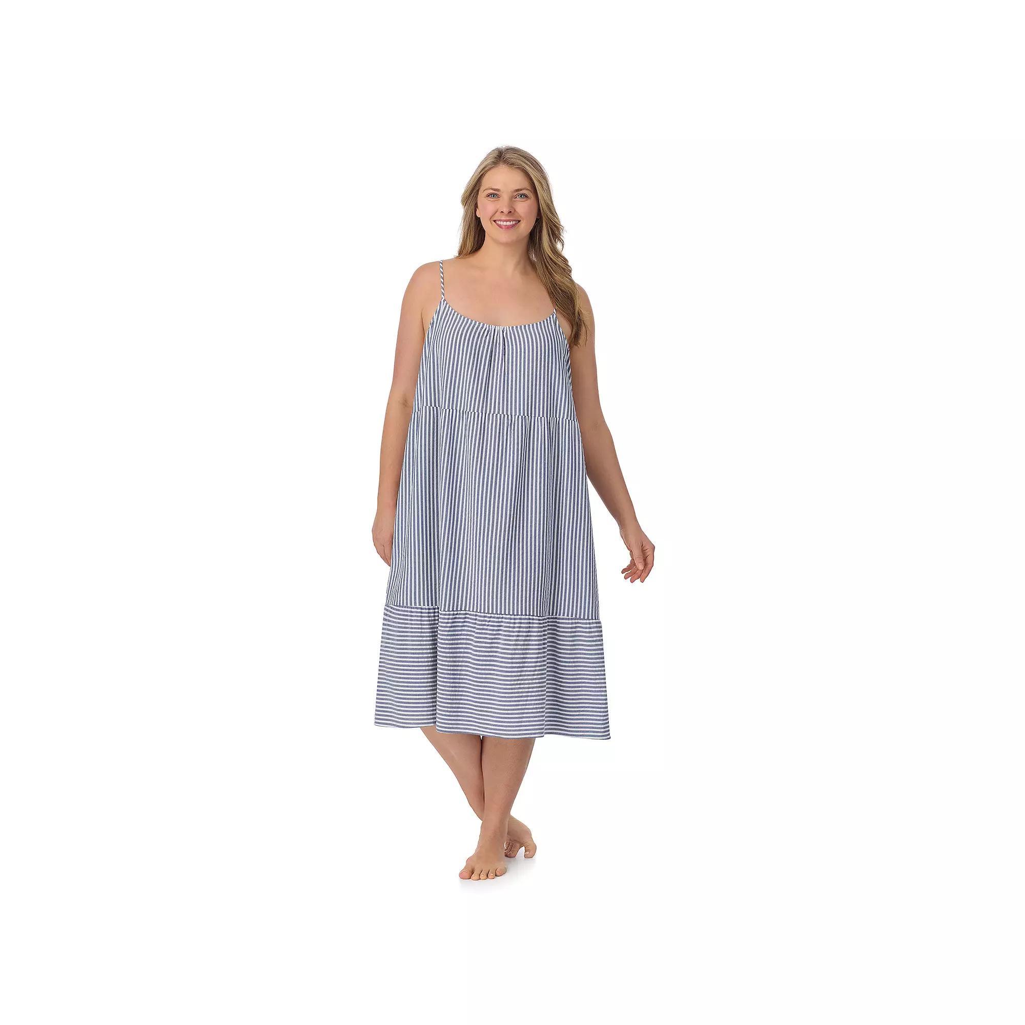 Plus Size Draper James Seersucker Midi Dress, Women's, Size: 3XL, Blue Stripe Product Image