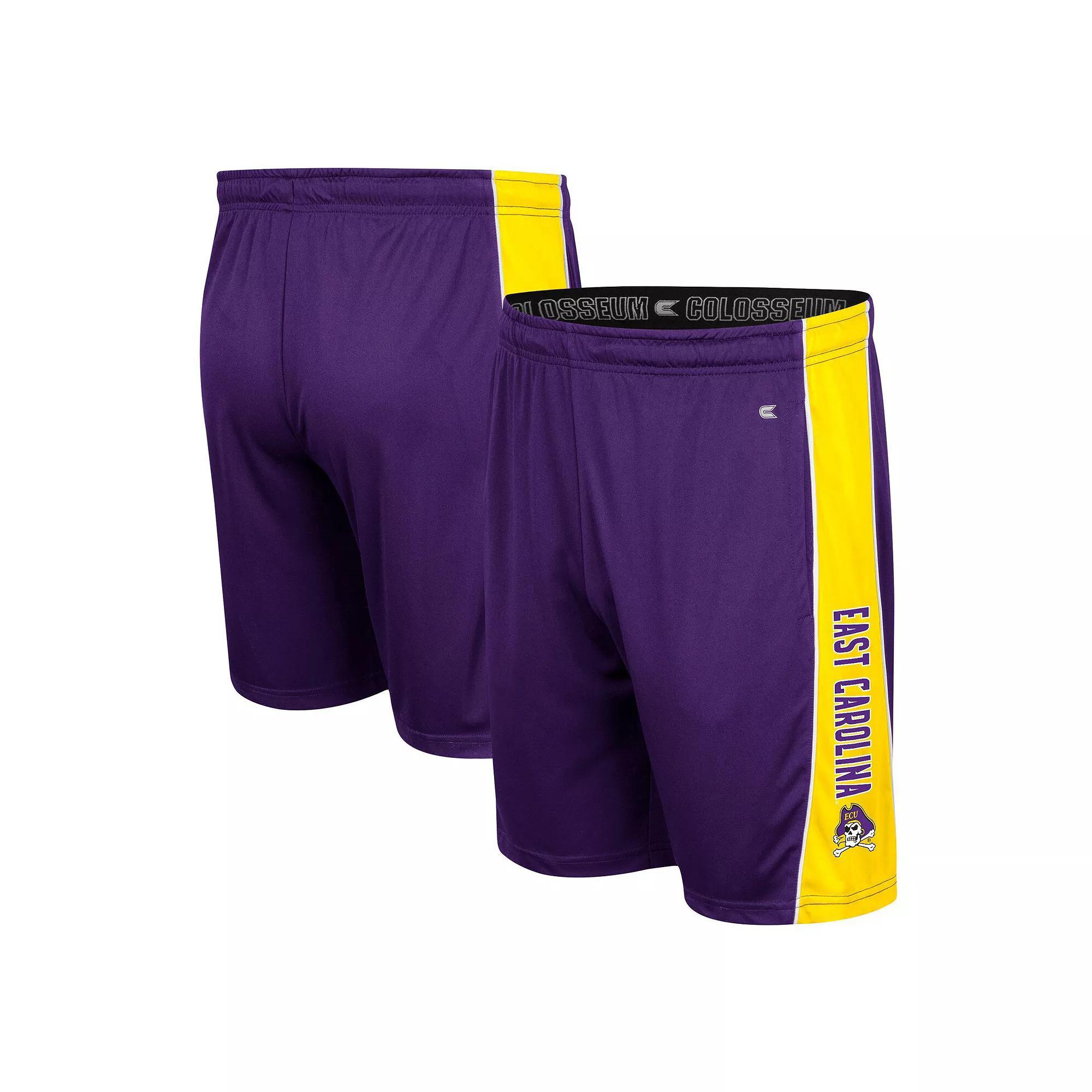 Men's Colosseum Purple ECU Pirates Panel Shorts, Size: Small, Ecu Purple Product Image