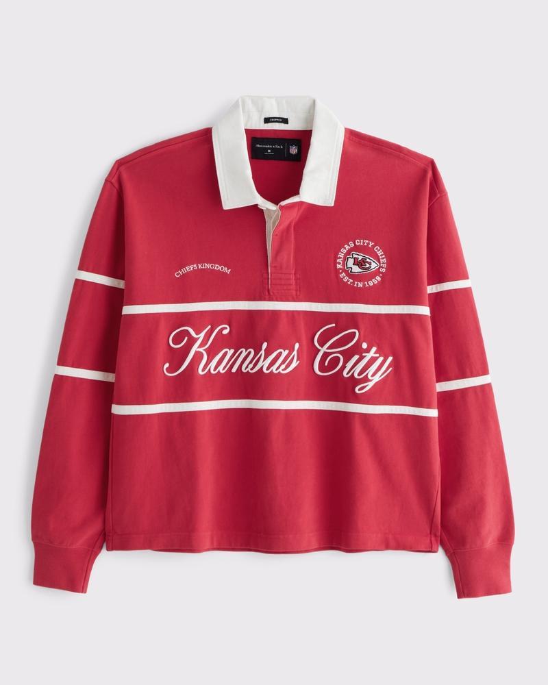Kansas City Chiefs Cropped Rugby Polo Product Image