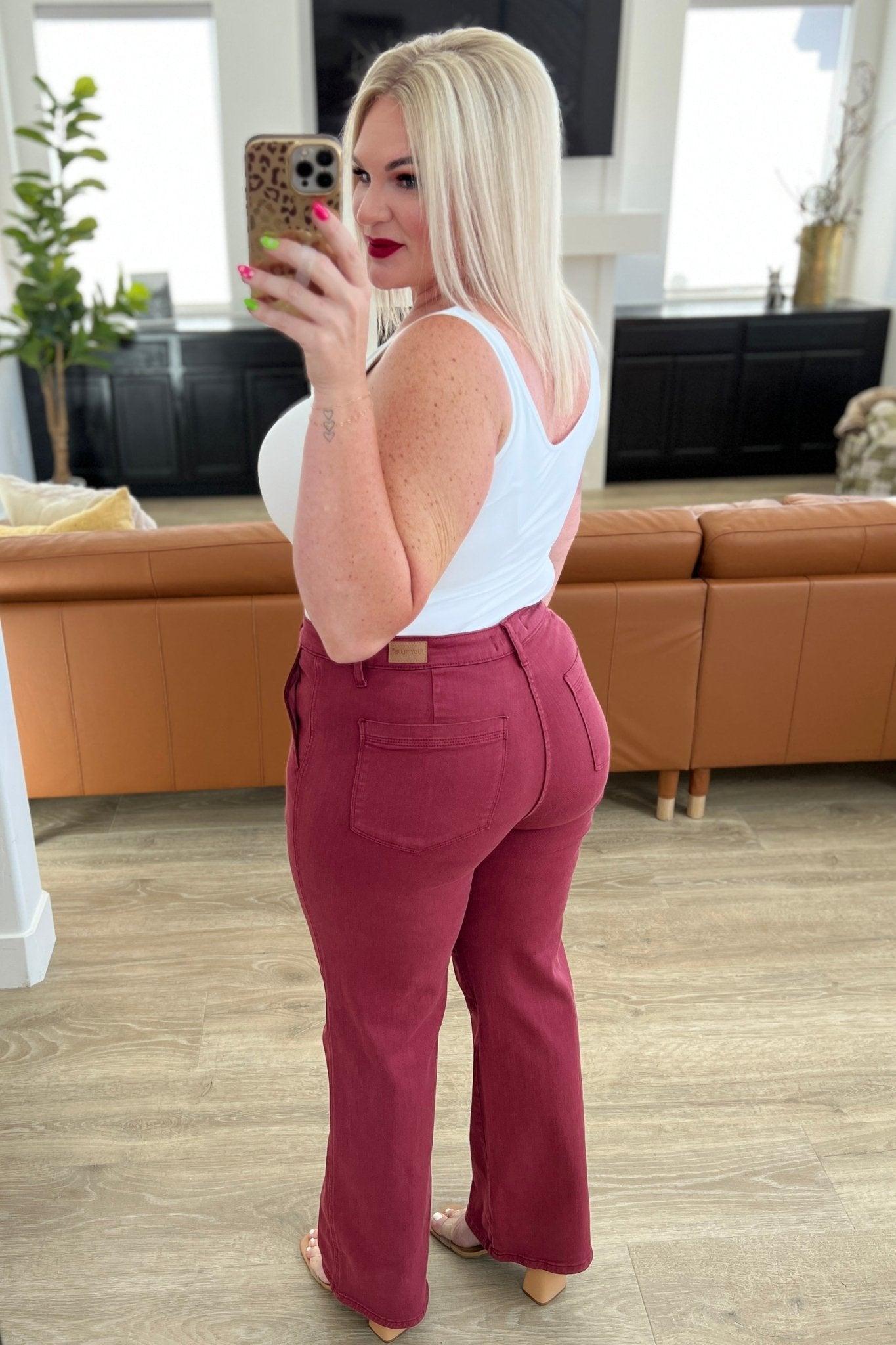 Peggy High Rise Cargo Straight Jeans in Pink (Online Exclusive) Product Image