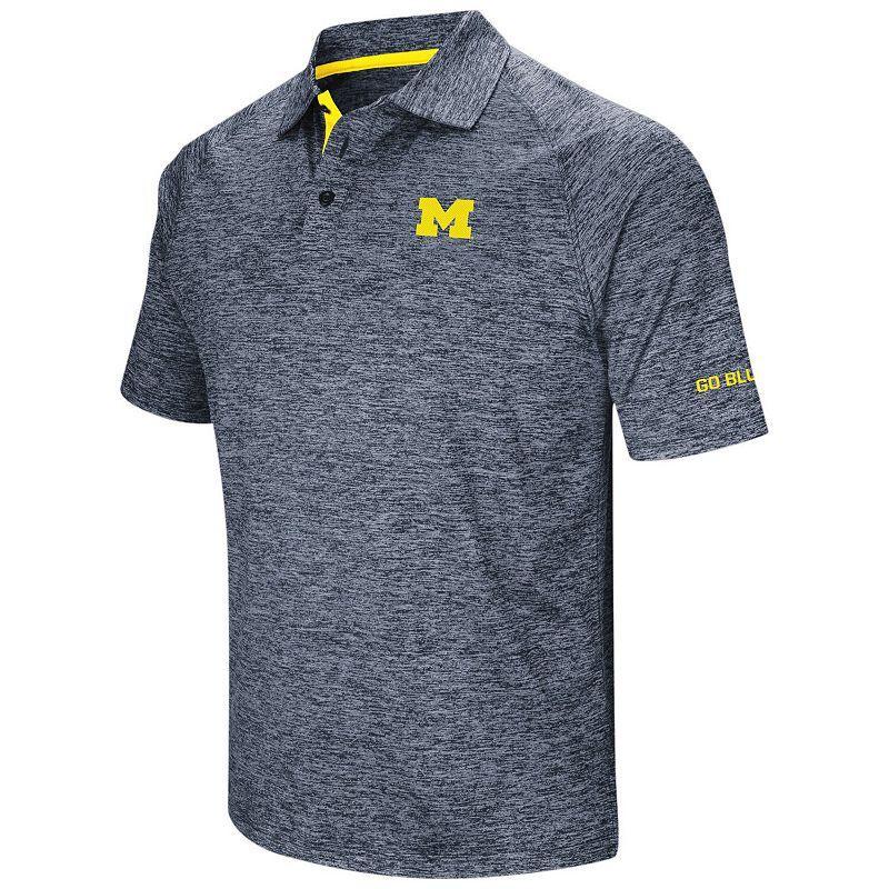 Men's Colosseum Navy Michigan Wolverines Big & Tall Down Swing Polo, Size: 4XB, Blue Product Image