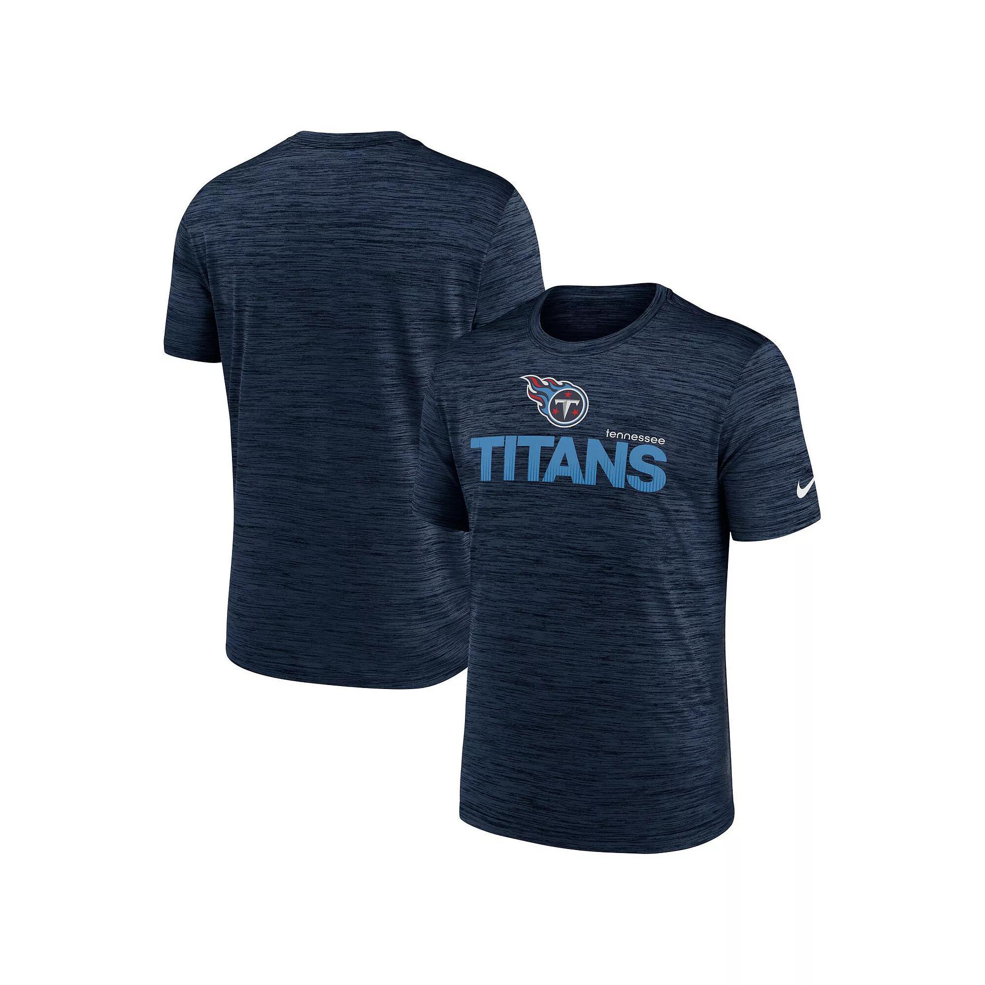Men's Nike Navy Tennessee Titans Blitz Velocity Modern Performance T-Shirt, Size: 2XL, Blue Product Image