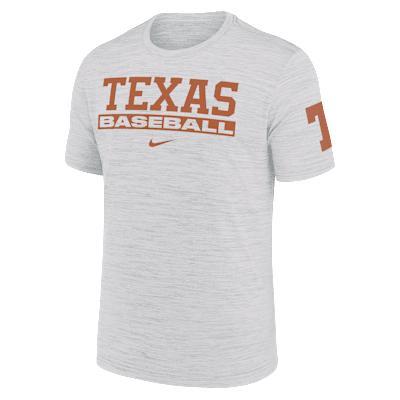 Men's Nike Ash Tennessee Volunteers Velocity Baseball Wordmark Stack Performance T-Shirt, Size: Large, Black Product Image