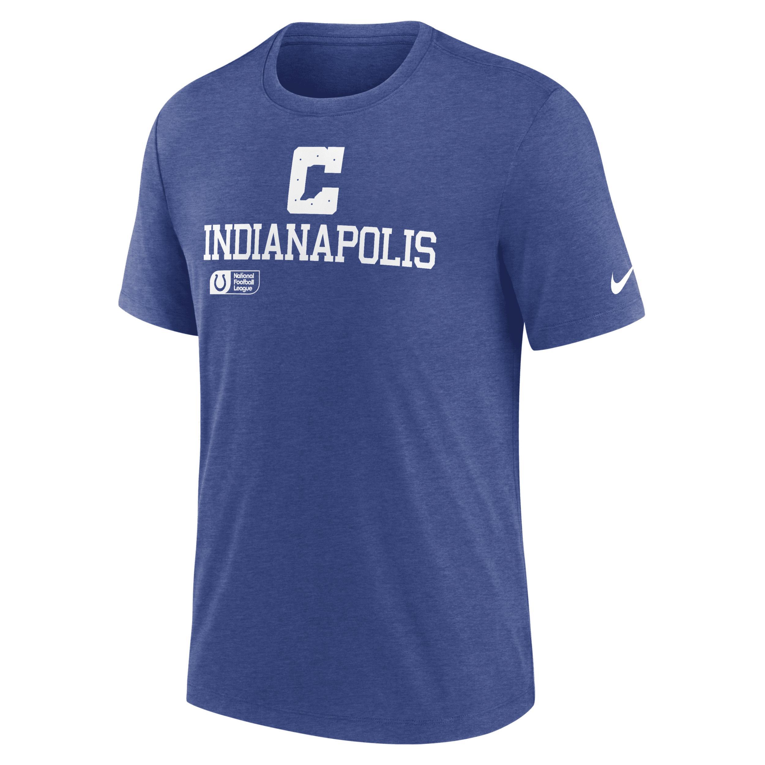Men's Nike Navy Chicago White Sox Cooperstown Collection Arch Tri-Blend T-Shirt, Size: 2XL, Blue Product Image