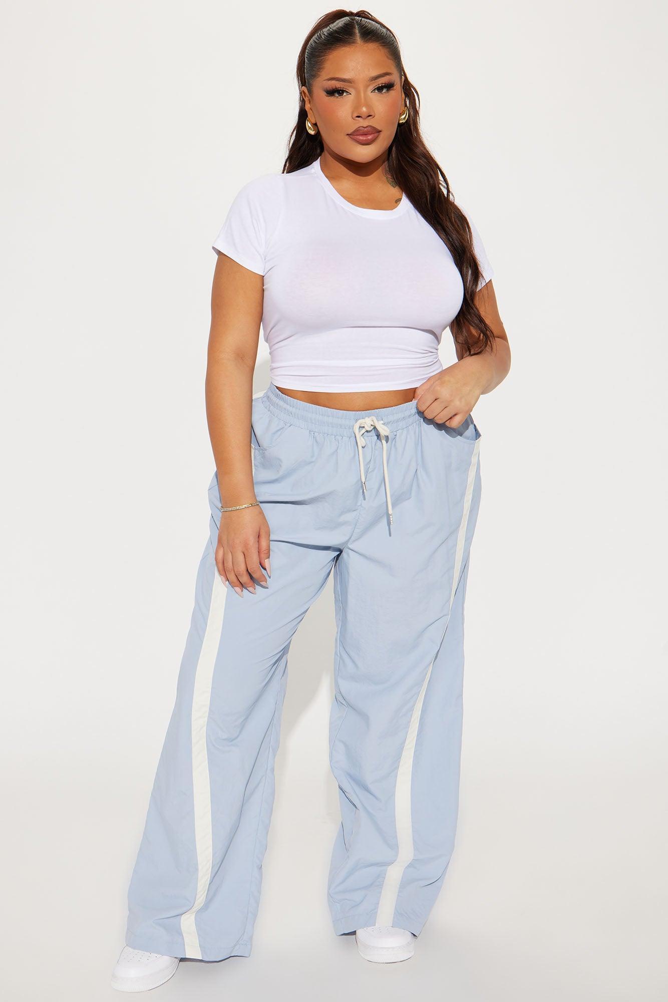 Sailor Windbreaker Track Pant - Light Blue Product Image