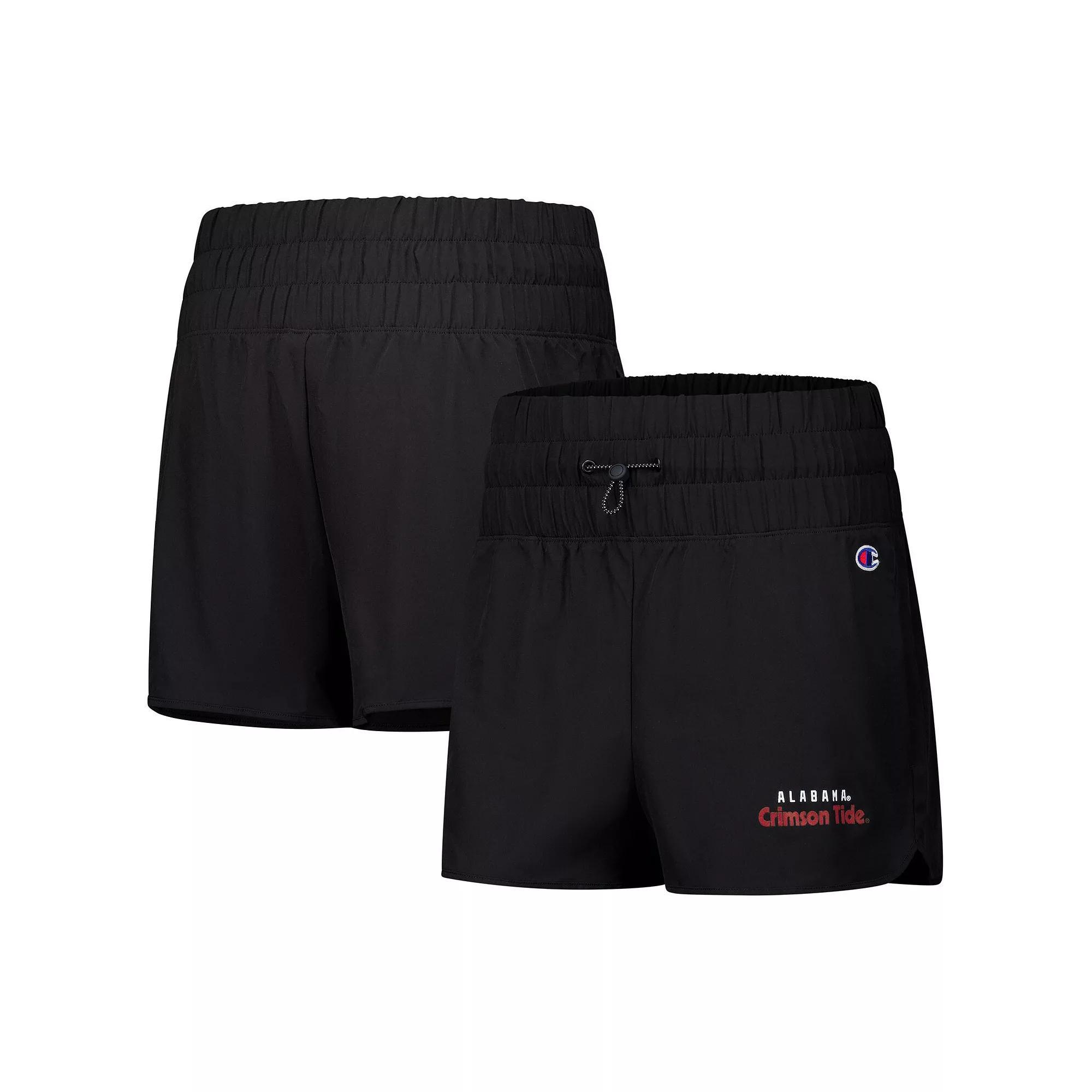 Women's Champion Black Alabama Crimson Tide Tailgate Her Woven Shorts, Size: Medium Product Image