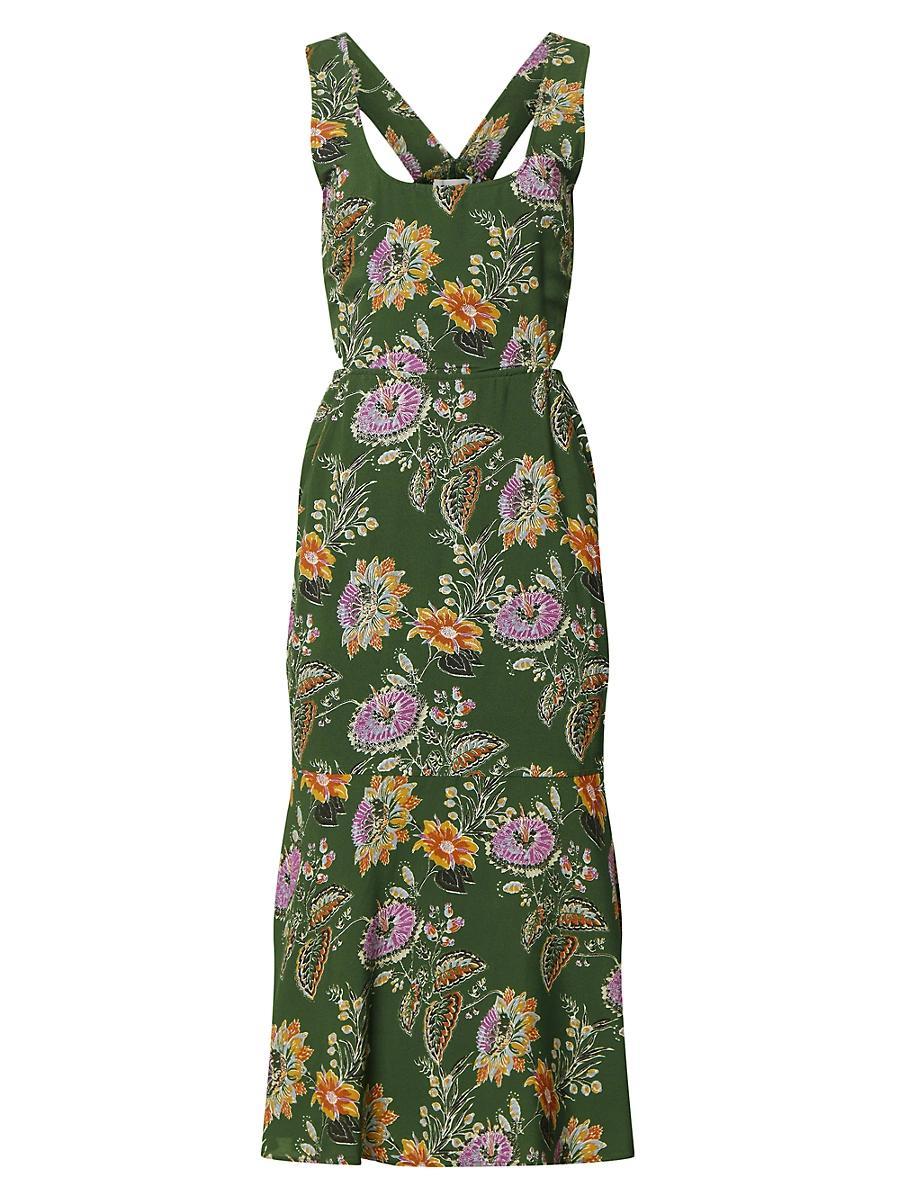 Womens Everett Floral Midi-Dress Product Image
