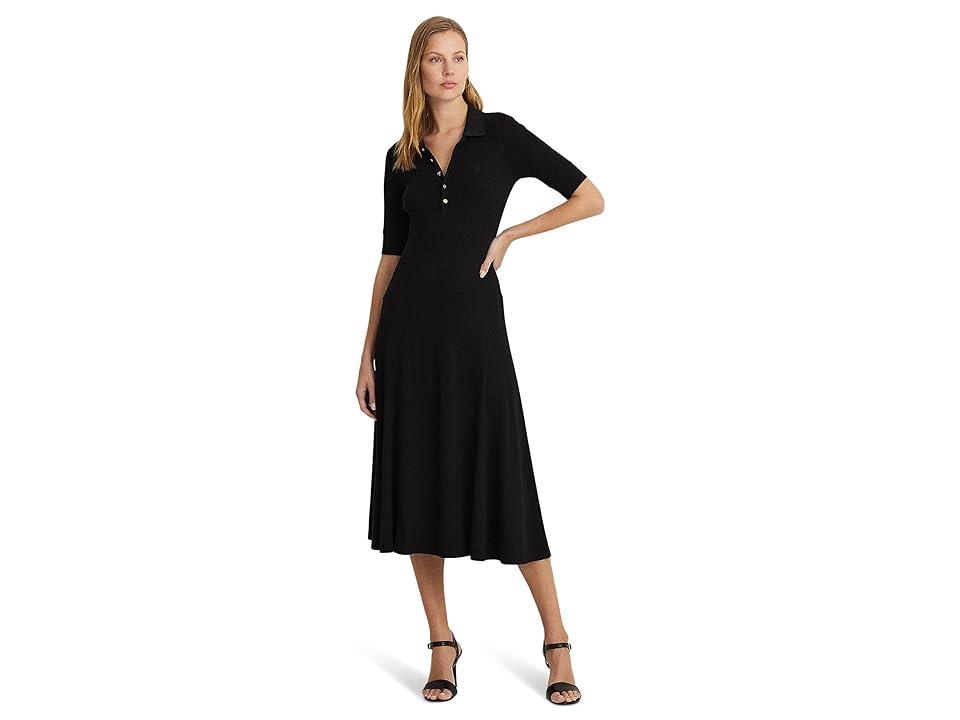 Lauren Ralph Lauren Cotton-Blend Polo Dress (Refined ) Women's Dress Product Image