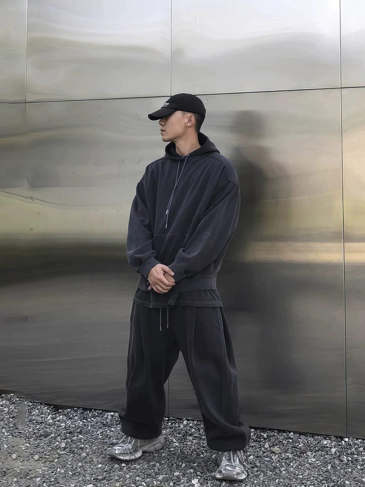 RT No. 12664 DARK GRAY HOODIE & SWEATPANTS Product Image