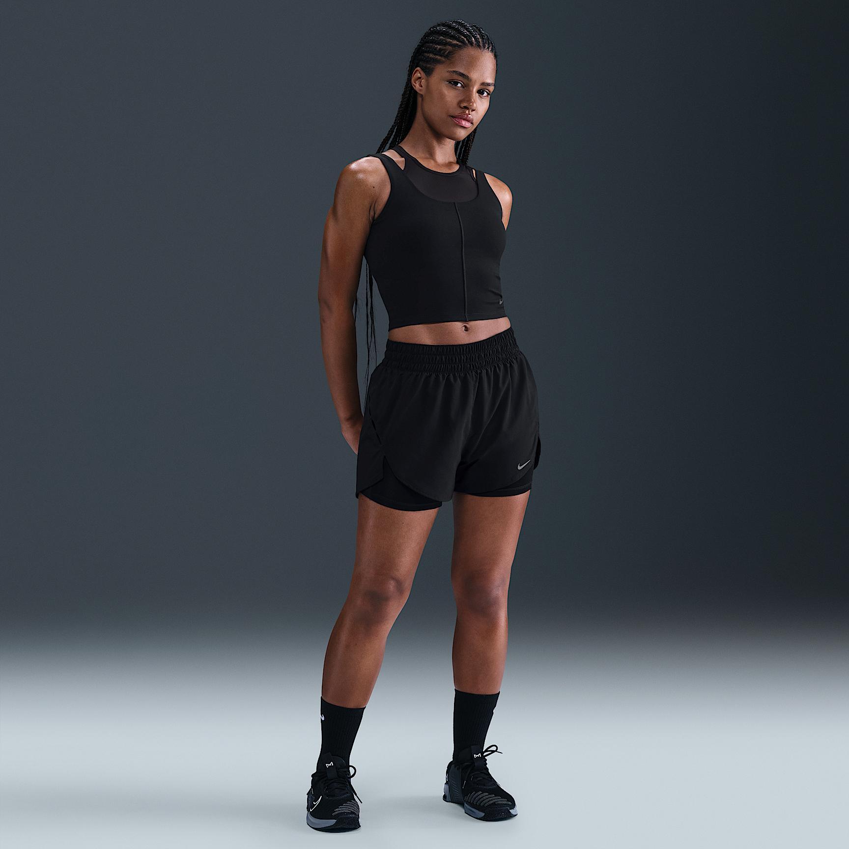 Nike Women's One Fitted Dri-FIT Cropped Tank Top Product Image