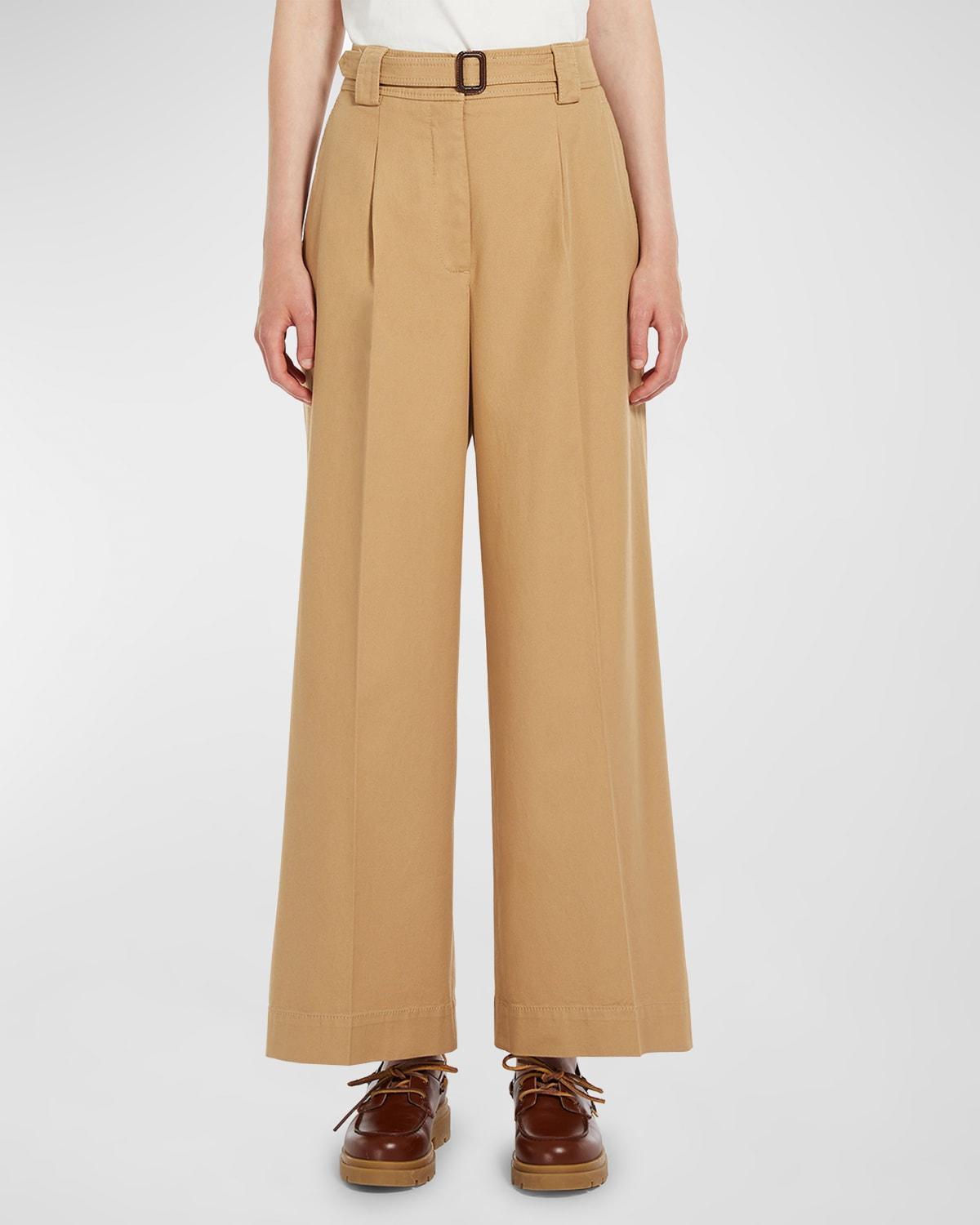 Womens Pino Belted Wide-Leg Trousers Product Image