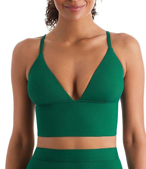 Mimi Flamingo Lido Rib Solid Brooke High Waist Swim Bottom Product Image