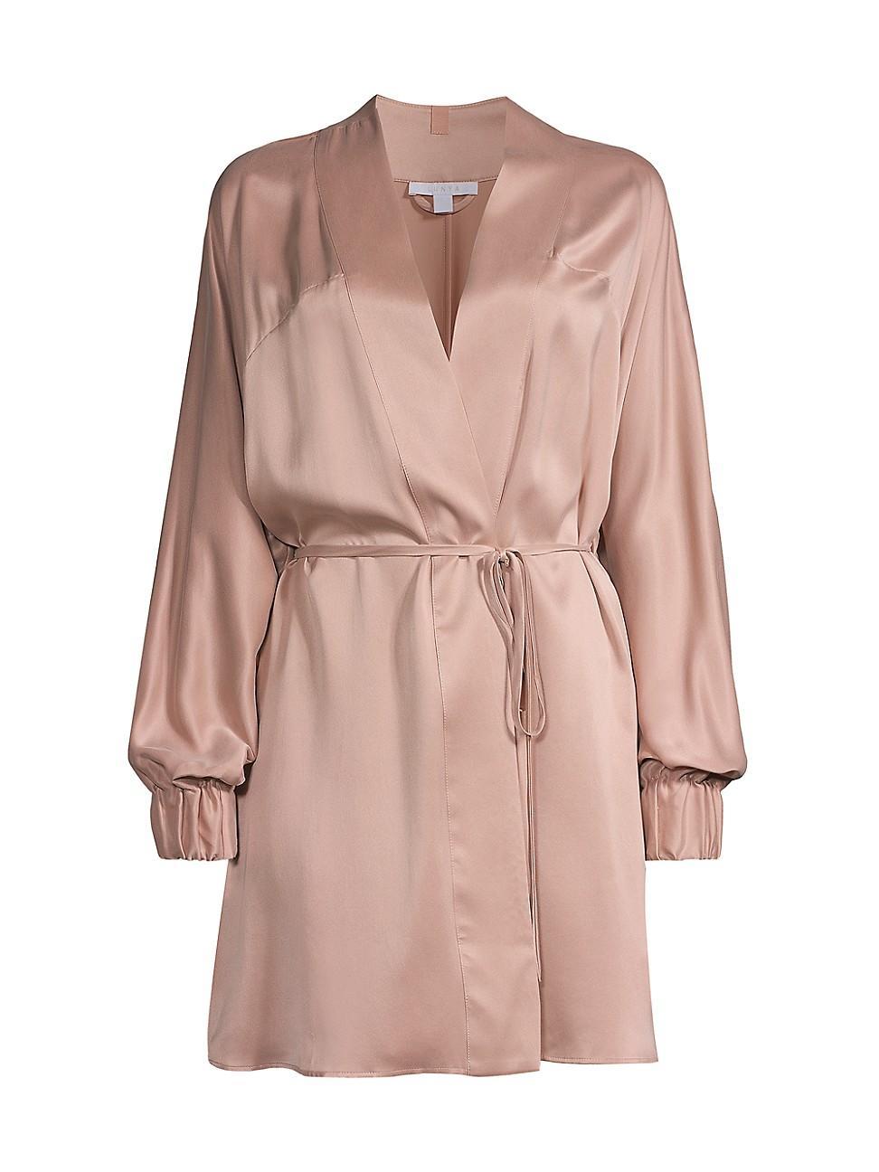 Womens Washable Silk Robe Product Image