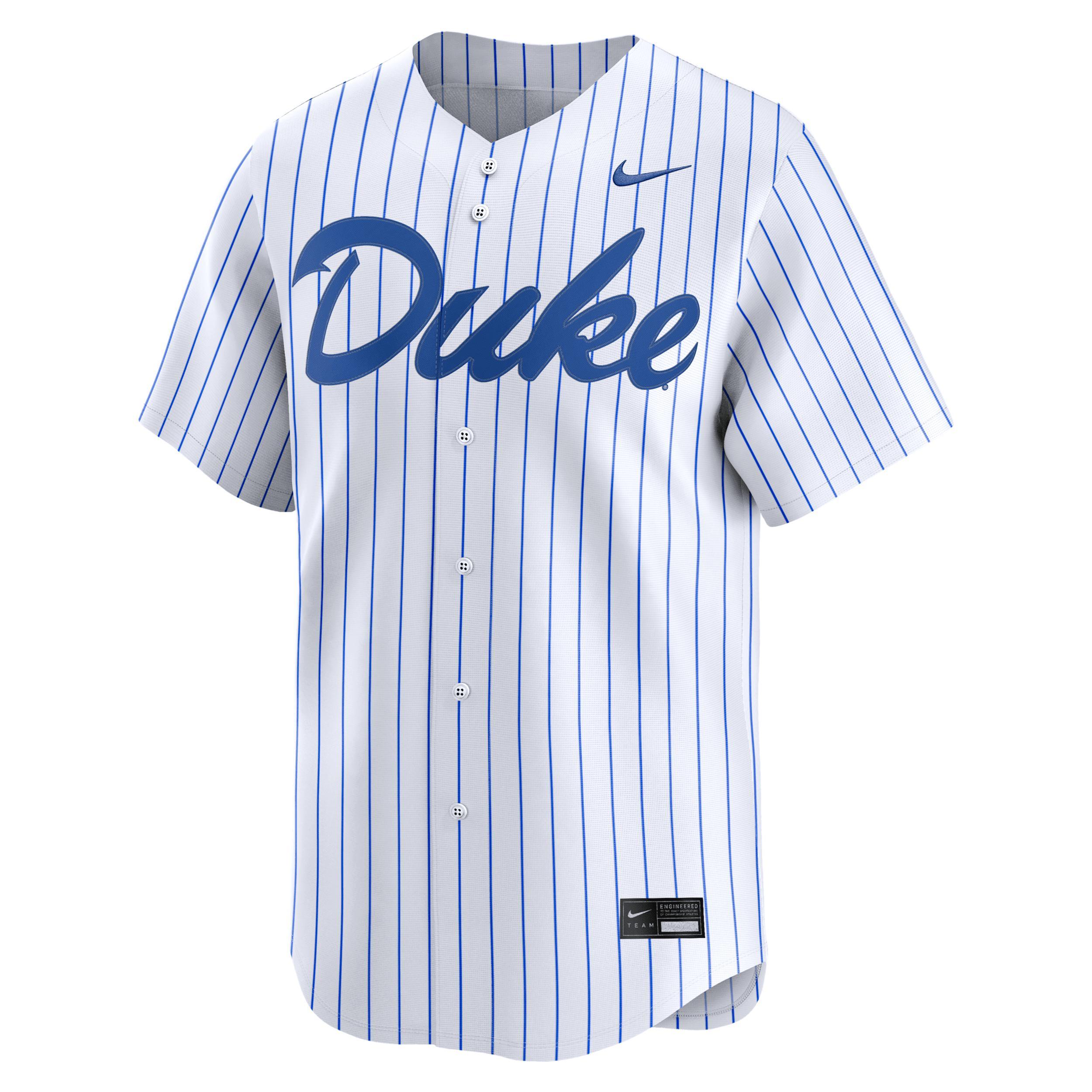 Mens Nike Duke Blue Devils Home College Limited Baseball Jersey Product Image
