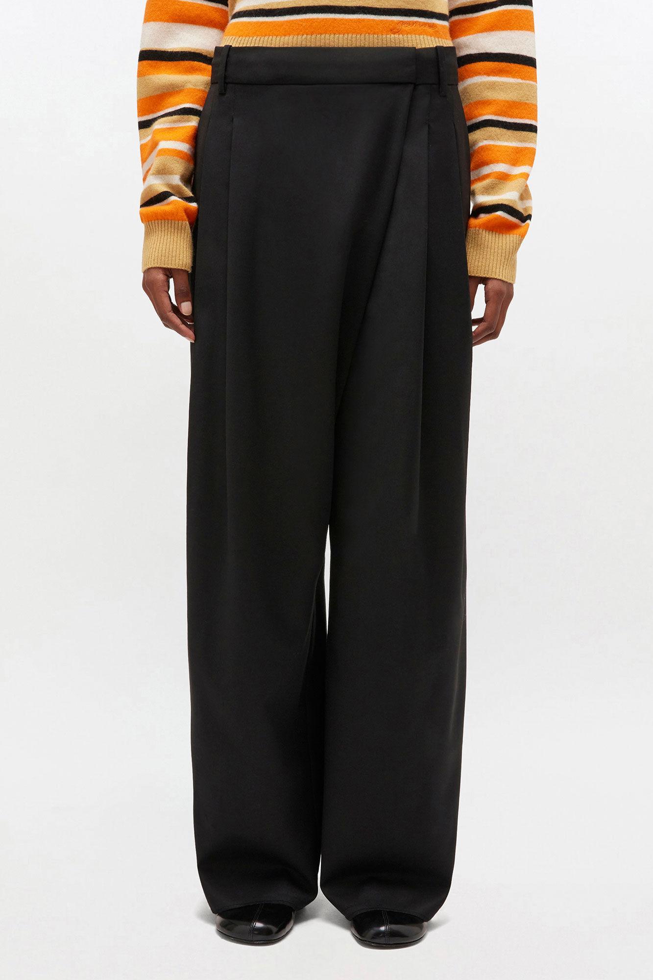 Black Cross-over Pants Product Image