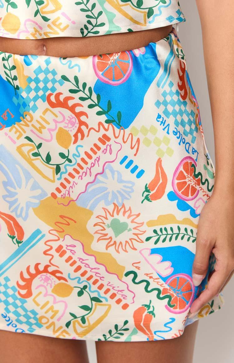 Milliana Dolce Print Mini Skirt Product Image