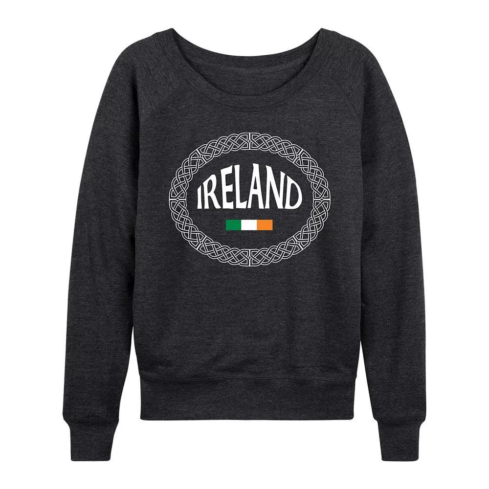 Women's Celtic Band Ireland French Terry Long Sleeve Tee, Size: XXL, Heather Grey Product Image