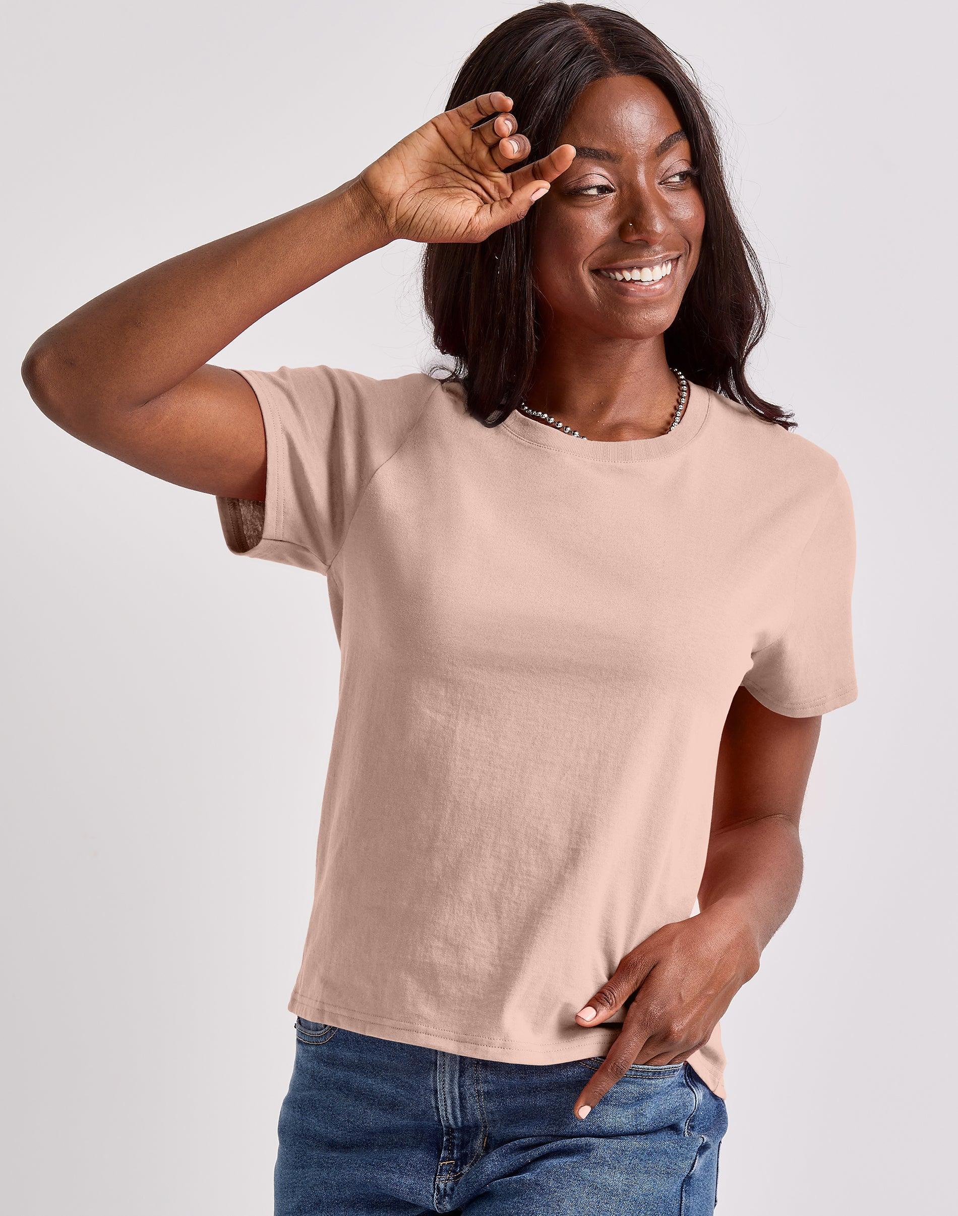 Women's Hanes® Essentials Classic Fit Tee, Size: XS, Black Product Image