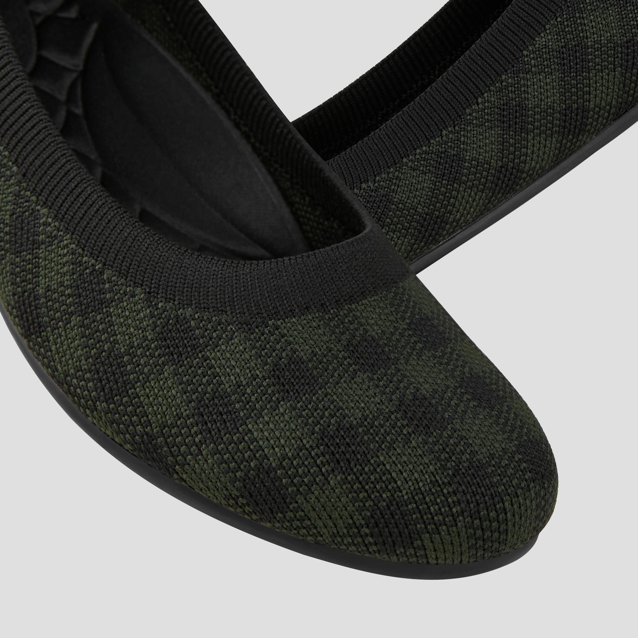 Water-Repellent Round-Toe Walking Flats (Claire Walker) Product Image
