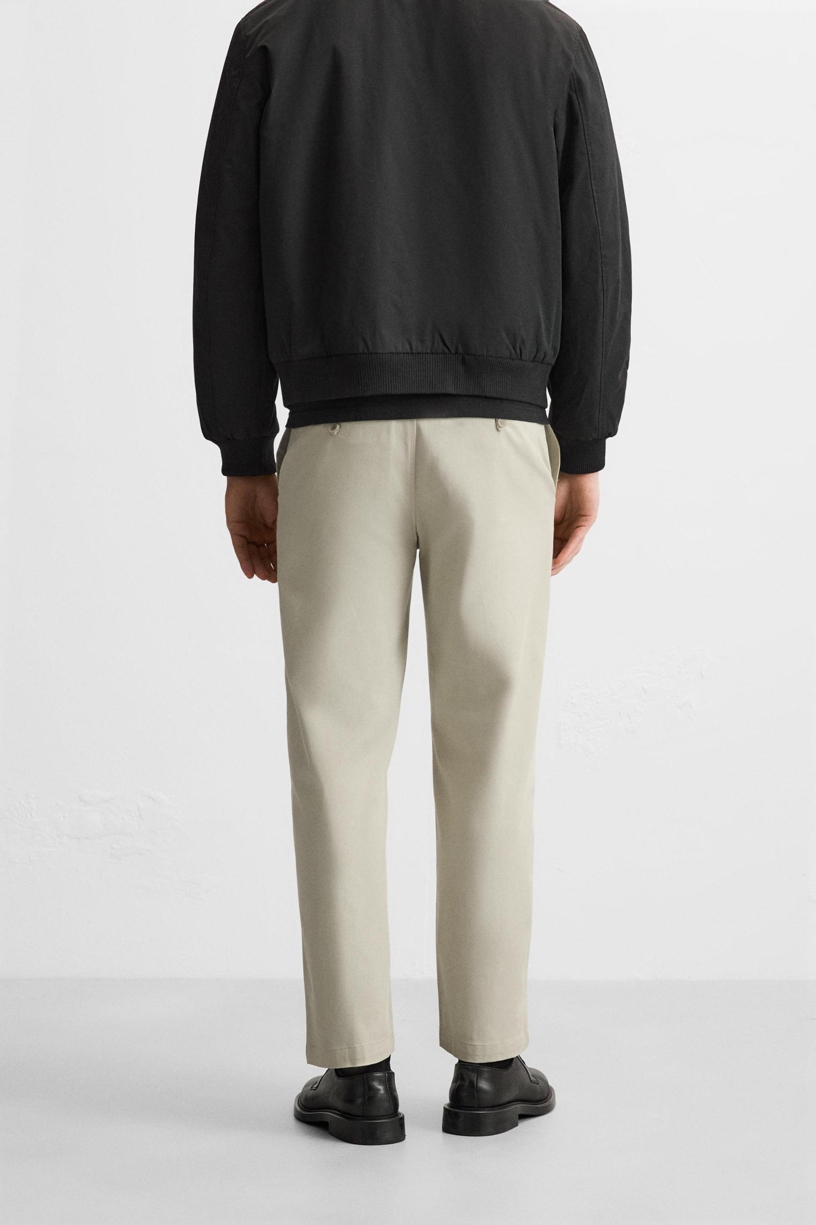 SEAM DETAIL STRUCTURED PANTS Product Image