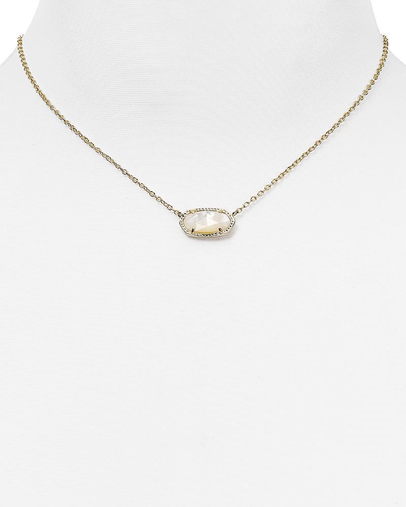Elisa Gold Pendant Necklace in Peridot Illusion Product Image
