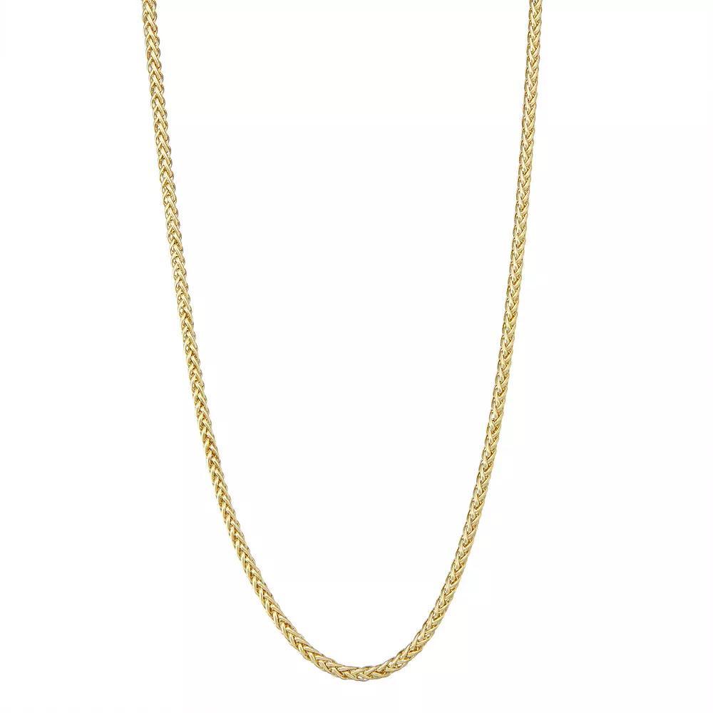 Jordan Blue Men's 14k Gold Wheat Chain Necklace, Size: 18", Yellow Product Image