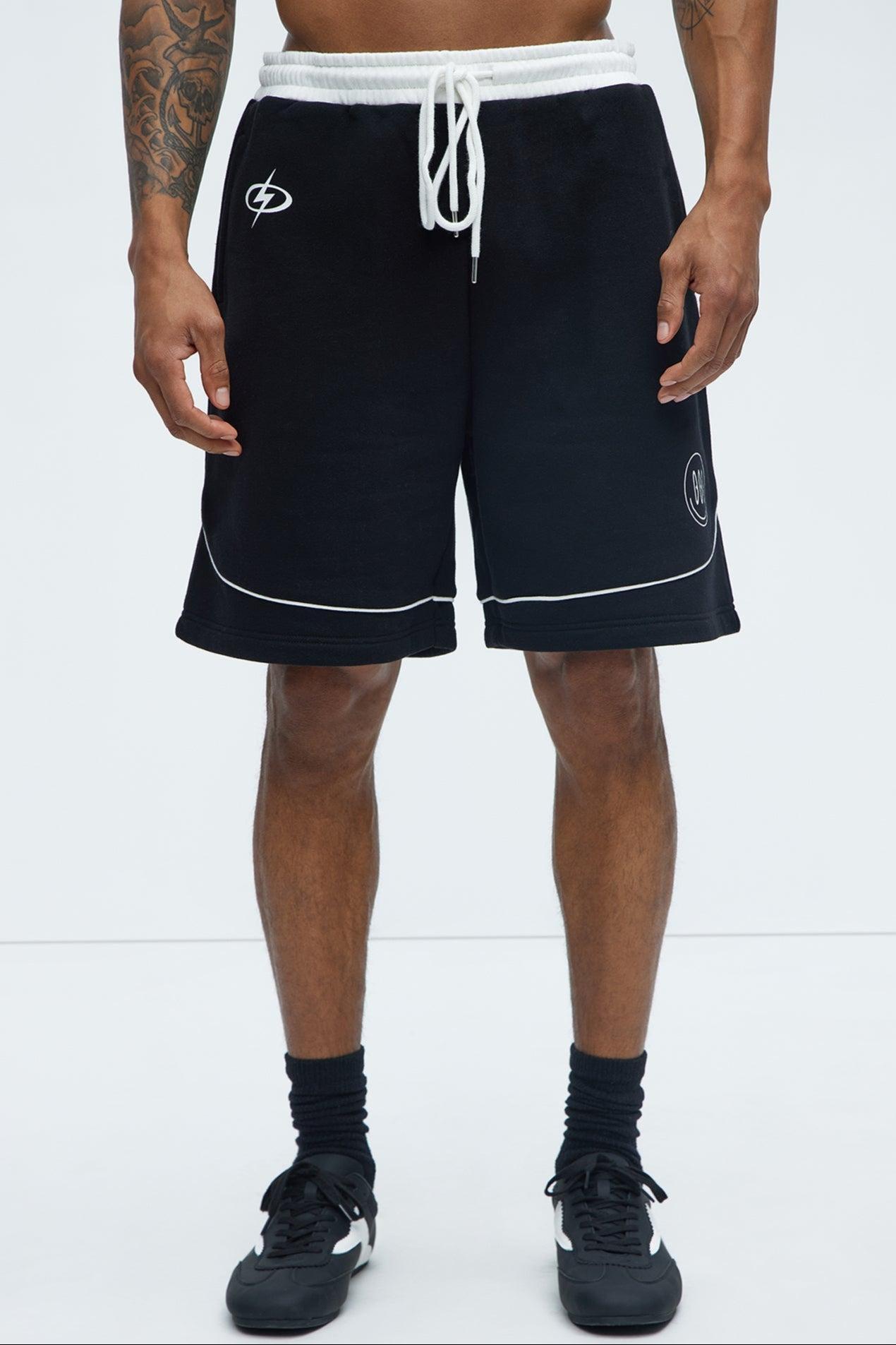 Galaxy Sweatshorts - Black/White Product Image