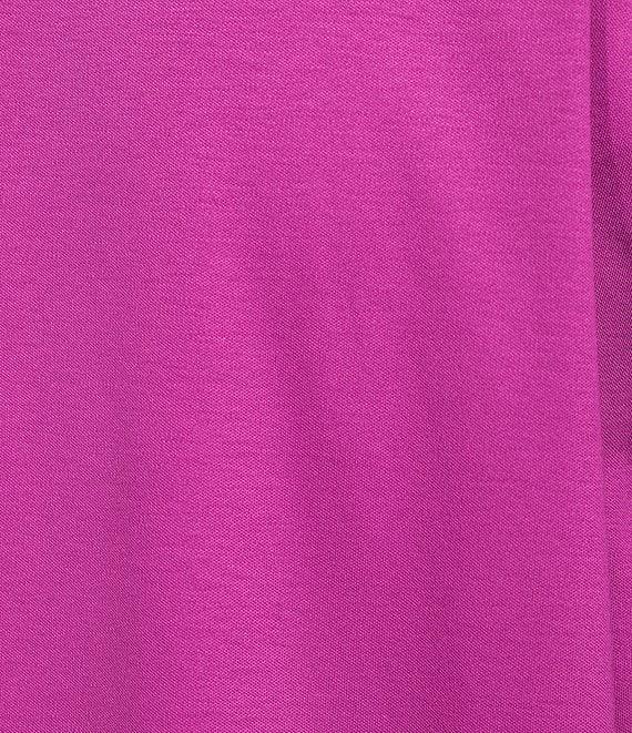 Murano Liquid Luxury Slim Fit Solid Coatfront Short Sleeve Woven Camp Shirt Product Image