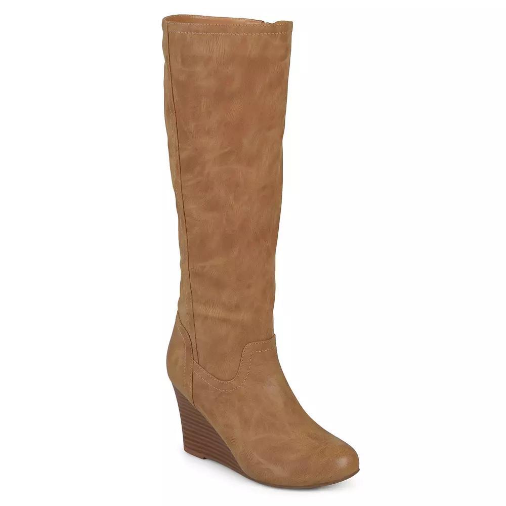 Journee Langly Women's Wedge Knee High Boots, Girl's, Size: 9 Wc Product Image
