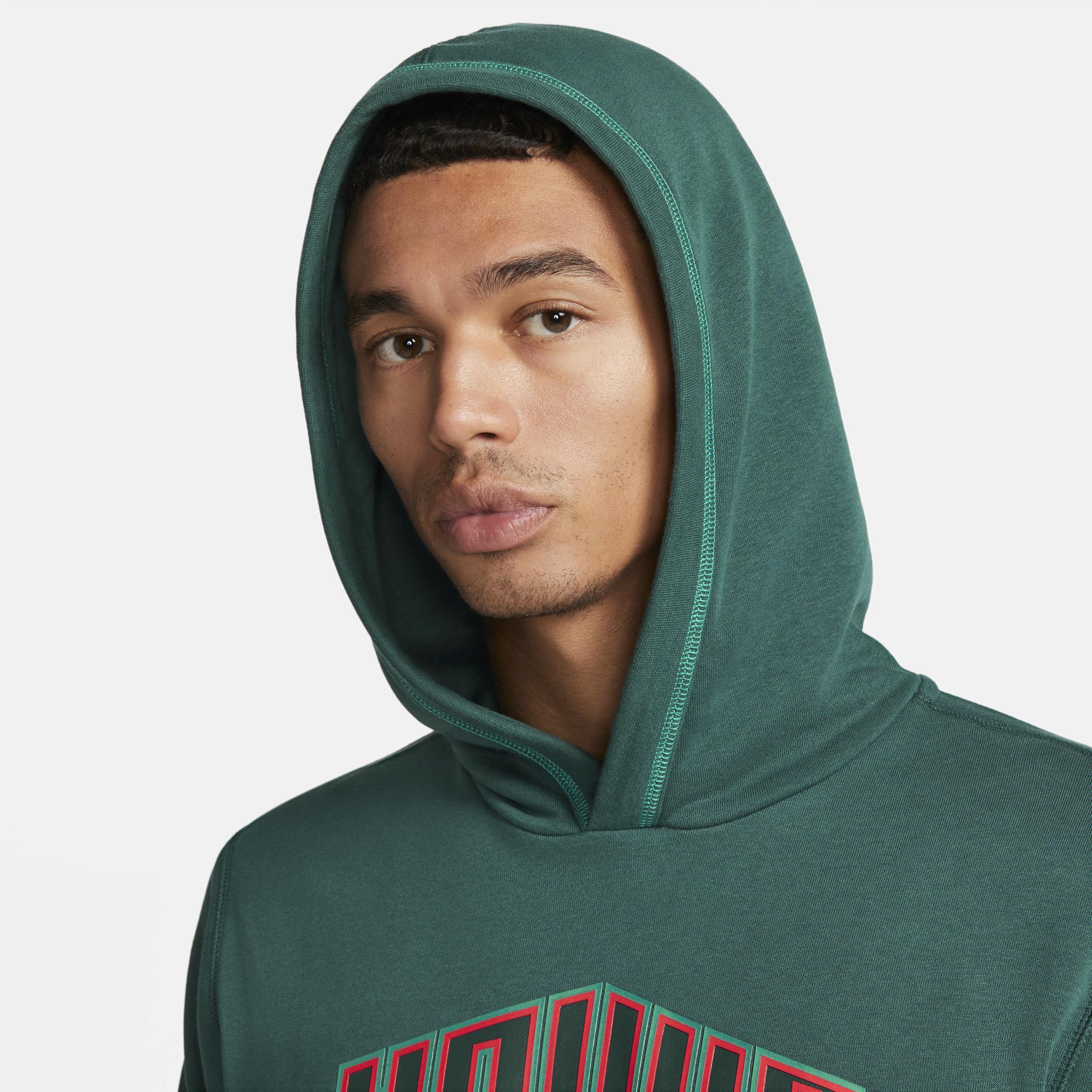 Mens Nike Teal Liverpool Travel Fleece Pullover Hoodie Product Image