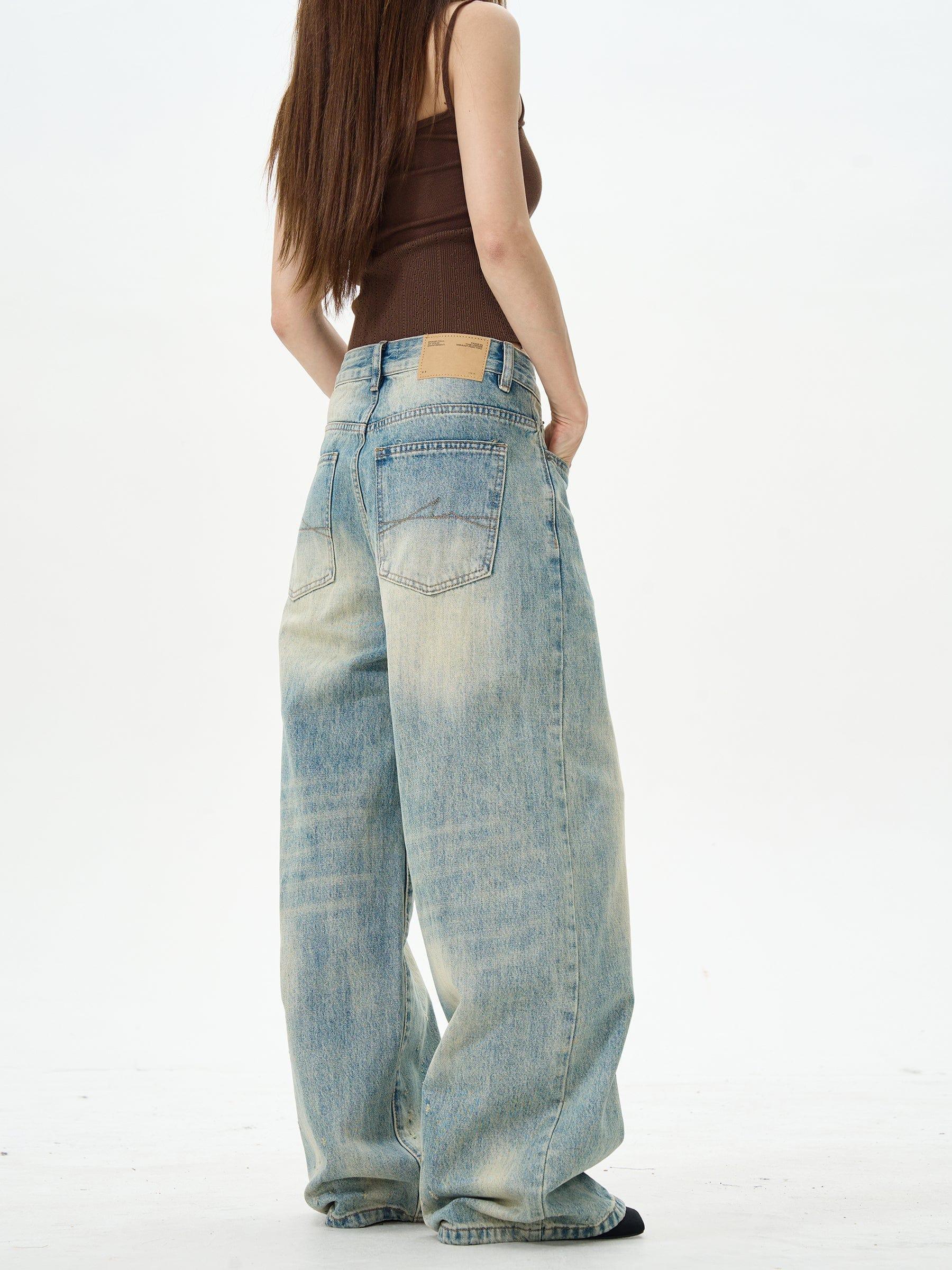 RT No. 12567 BLUE DENIM STRAIGHT JEANS Product Image