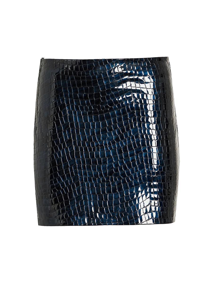 Womens Camila Leather Skirt Product Image