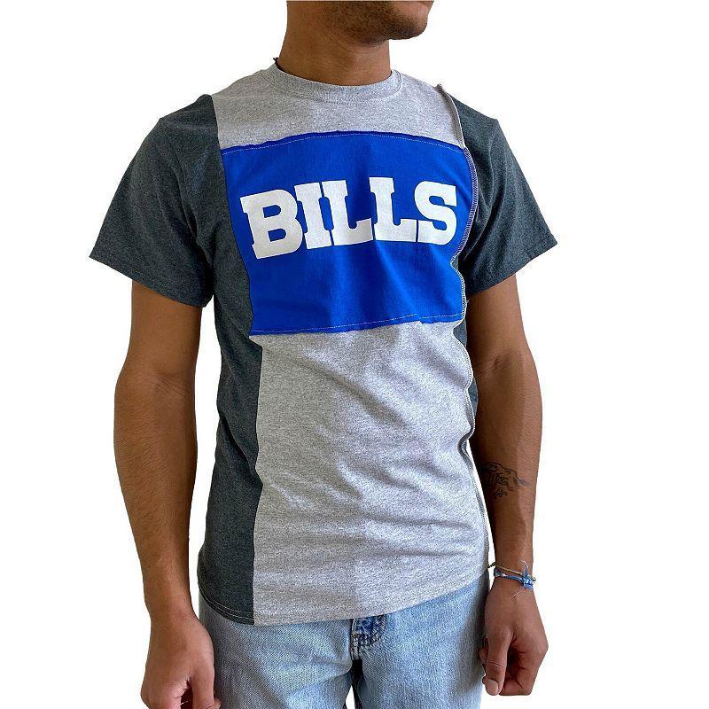 Men's Refried Apparel Heathered Gray Buffalo Bills Split T-Shirt, Size: Large, Grey Product Image