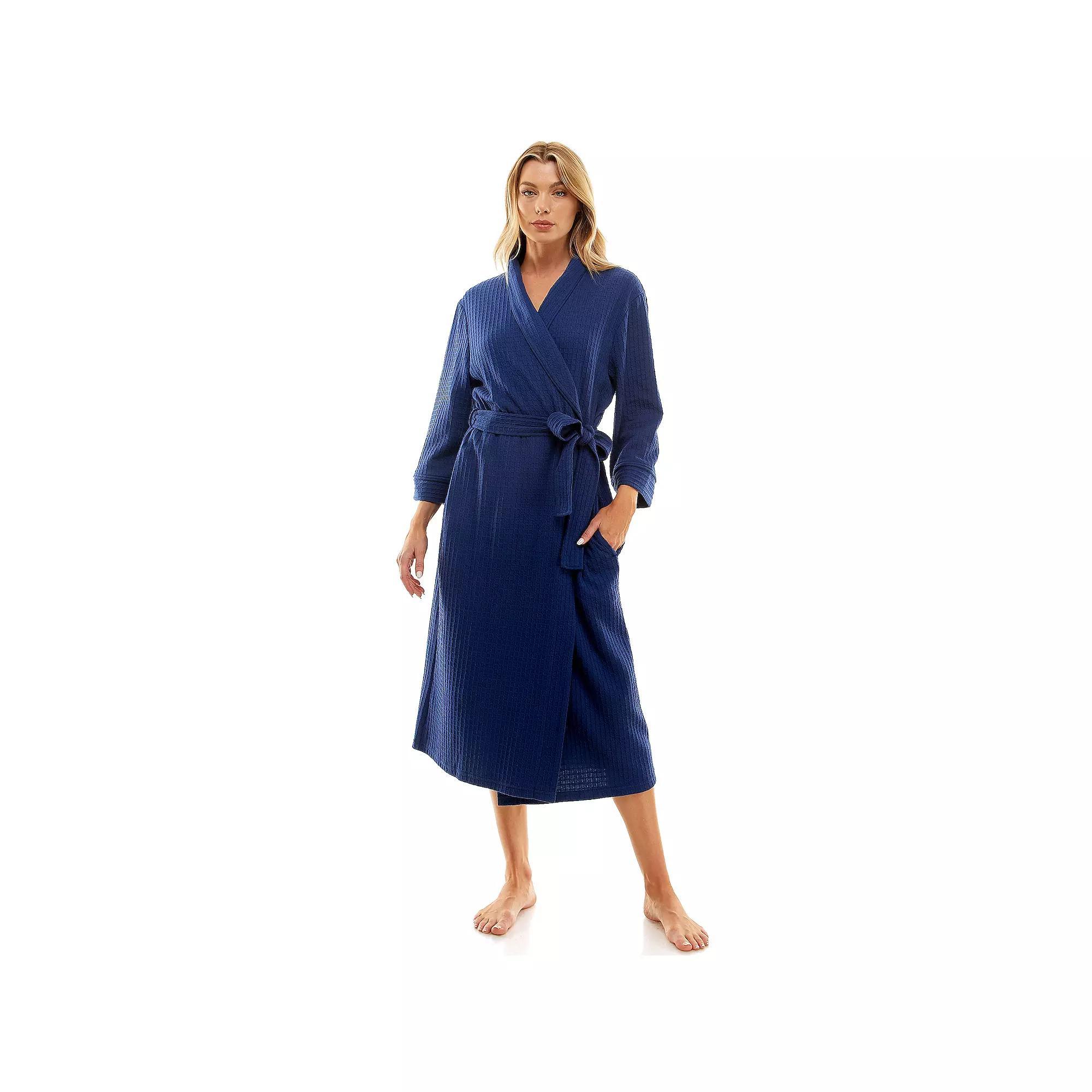 Women's Croft & Barrow® Waffle-Knit Kimono Robe, Size: Small, Austin River Product Image