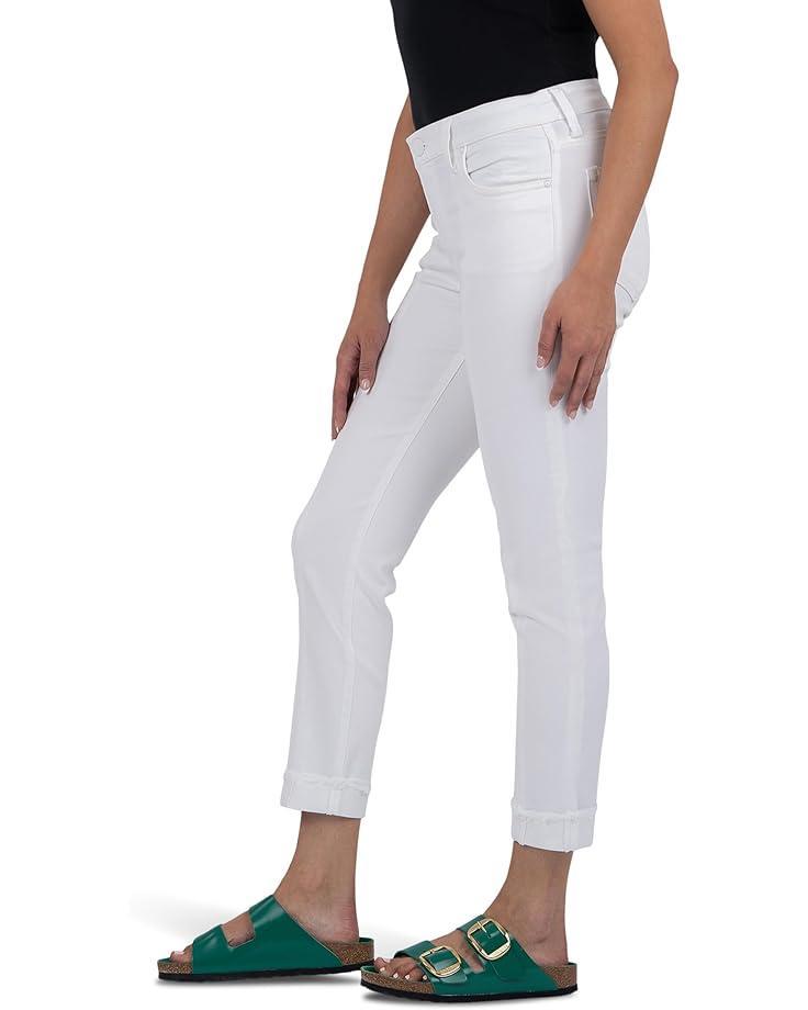 Women's KUT from the Kloth Amy Crop Straight Leg Roll Up Fray Princess Seam Product Image