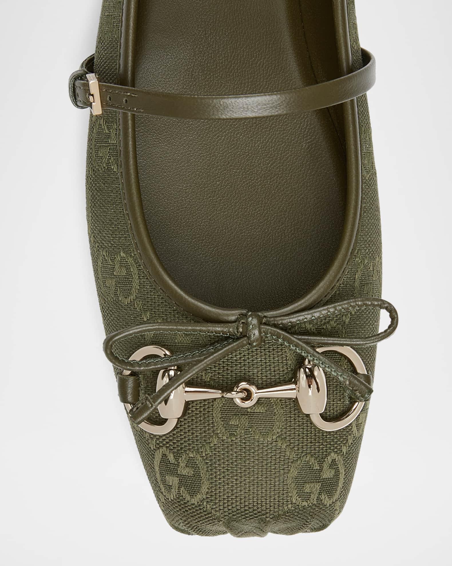 Canvas GG Horsebit Ballerina Flats Product Image