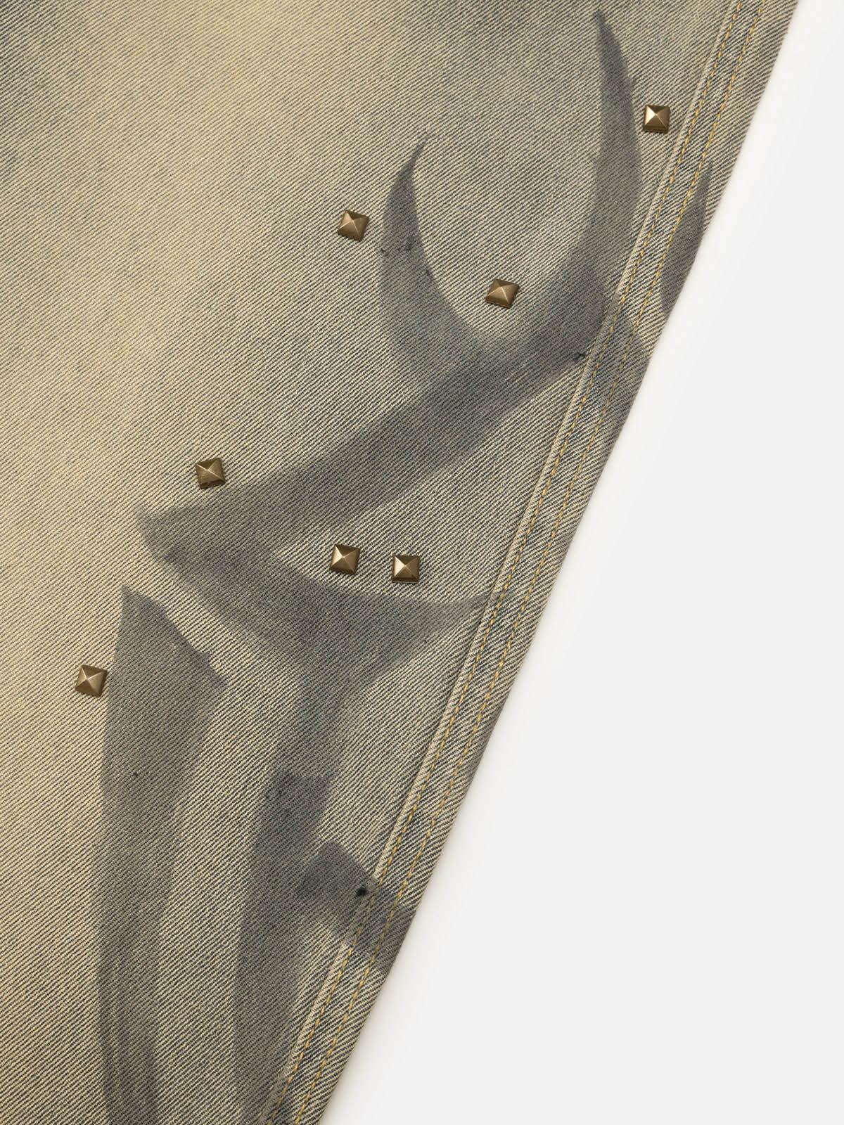 Aelfric Eden Rivet Thorny Print Jeans Product Image