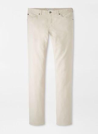 Peter Millar Mens Coastline Five-Pocket Pant | Color: Stone | Size: 35 Product Image