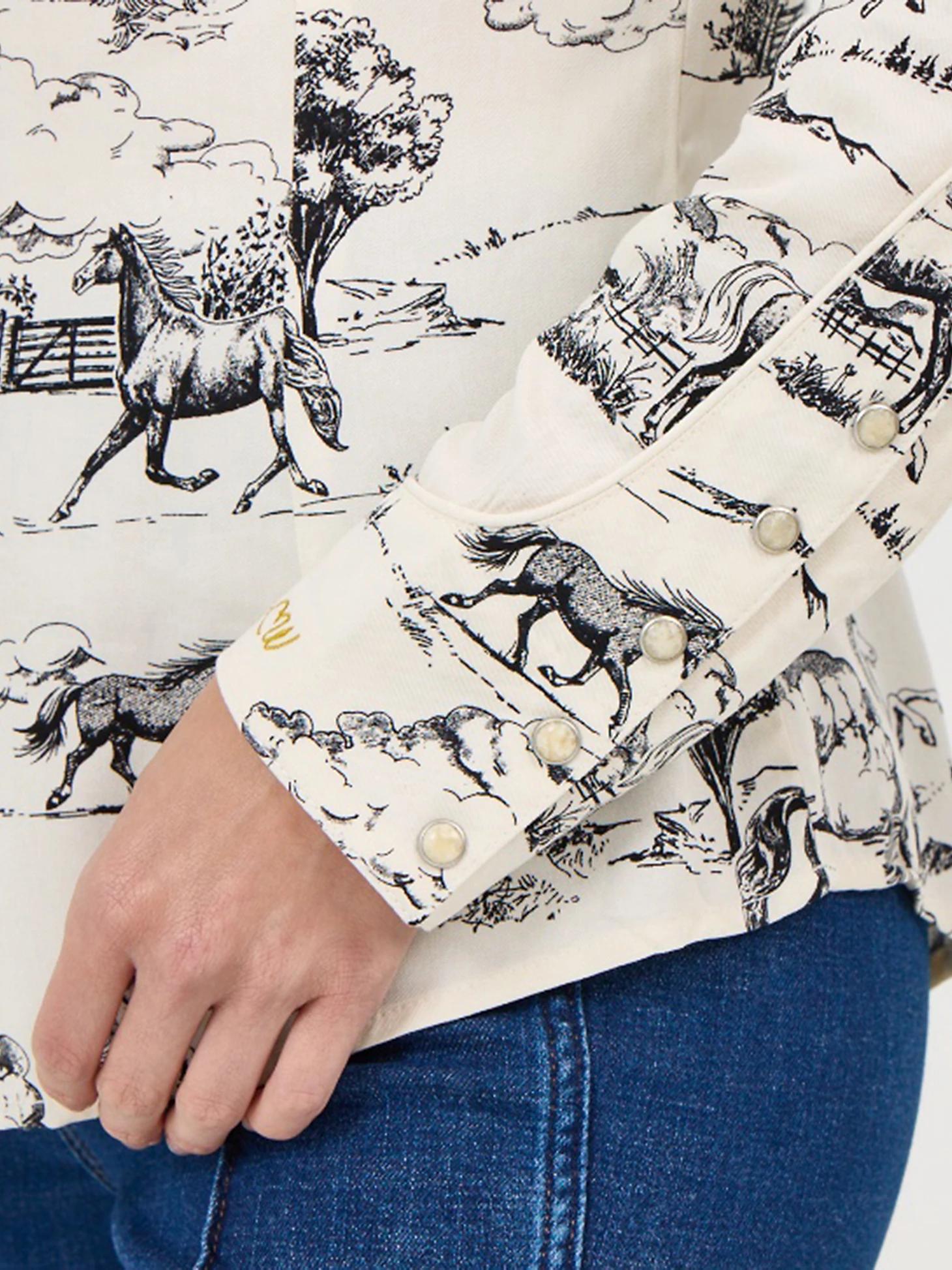Wrangler x Lainey Wilson Country Toile Western Snap Shirt | Women's TOPS | Wrangler® Product Image